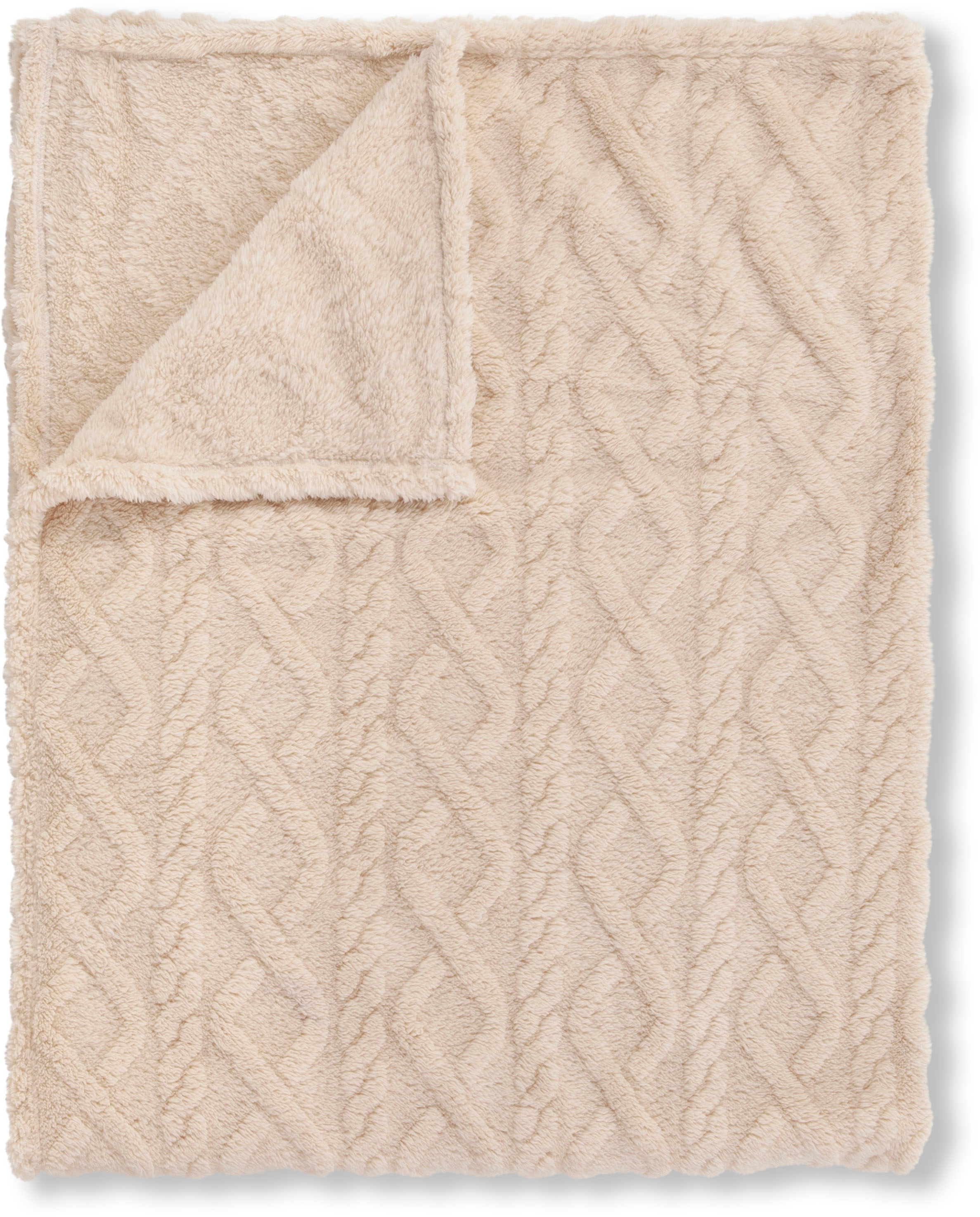 Descanso Plaid »Jacquard teddy«, Weich, Kuscheldecke, Wohndecke, Teddy, Jacquard, in 2 Grössen