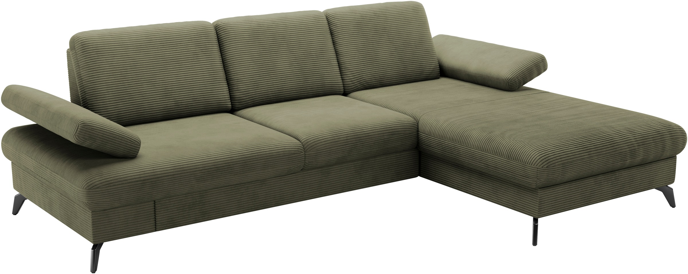 sit&more Ecksofa »Morris Jubi L-Form«, inkl. Armteilfunktion und 1 Zierkissen, wahlweise mit Bettfunktion