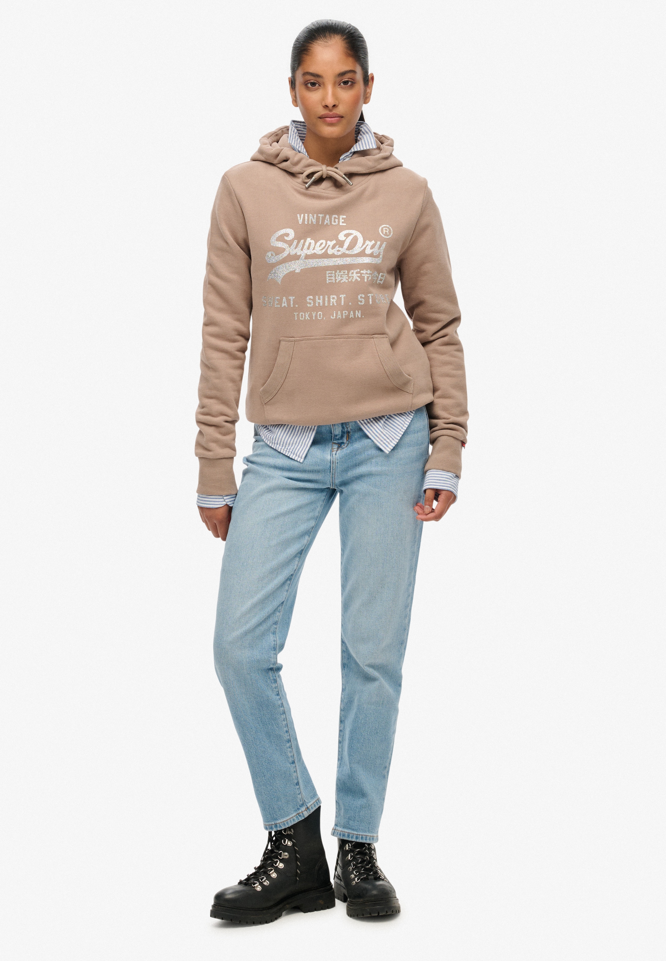 Superdry Kapuzensweatshirt »EMBELLISHED VL RELAXED HOOD«