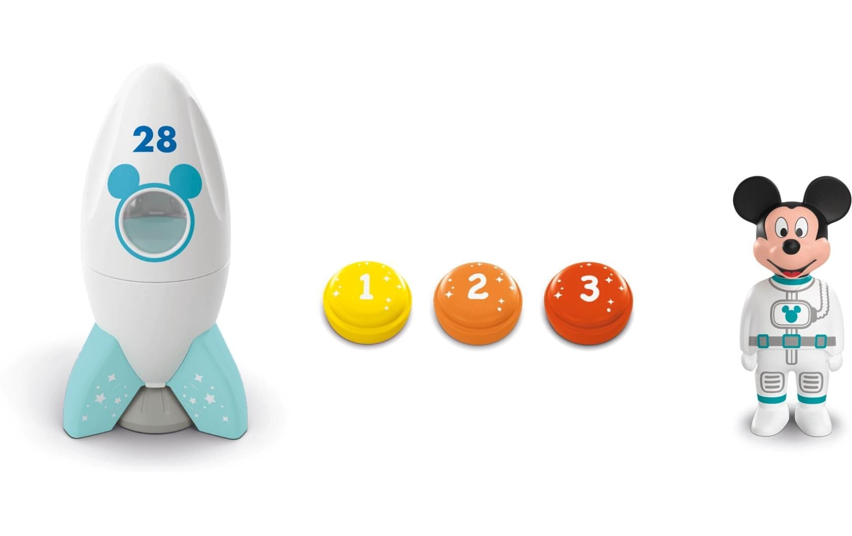 Playmobil® Spielbausteine »Junior Micky Maus Raketen- und Weltraum-Abenteuer 71771«, (5 St.)