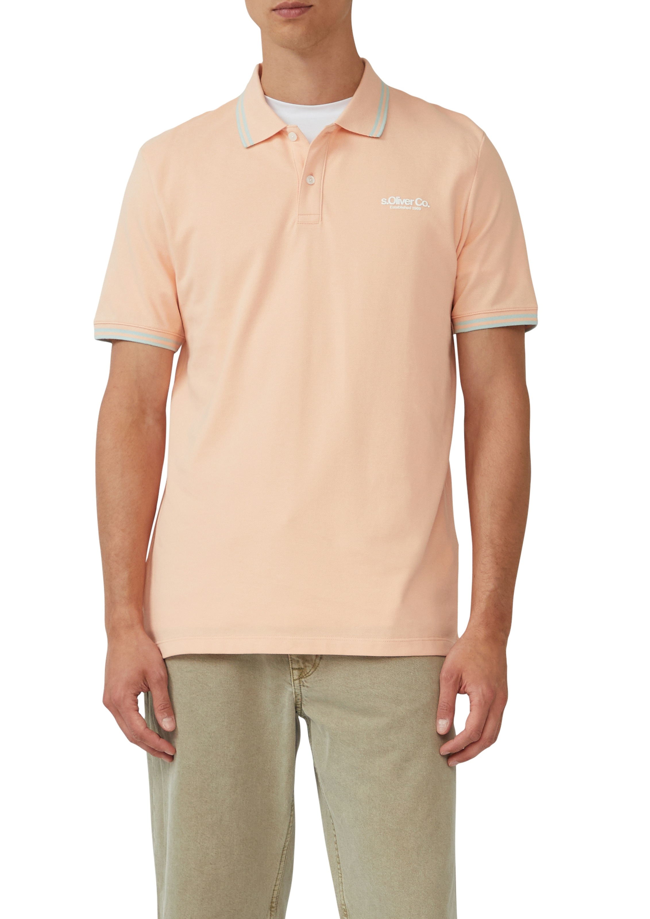 s.Oliver Poloshirt mit Logo Schriftzug