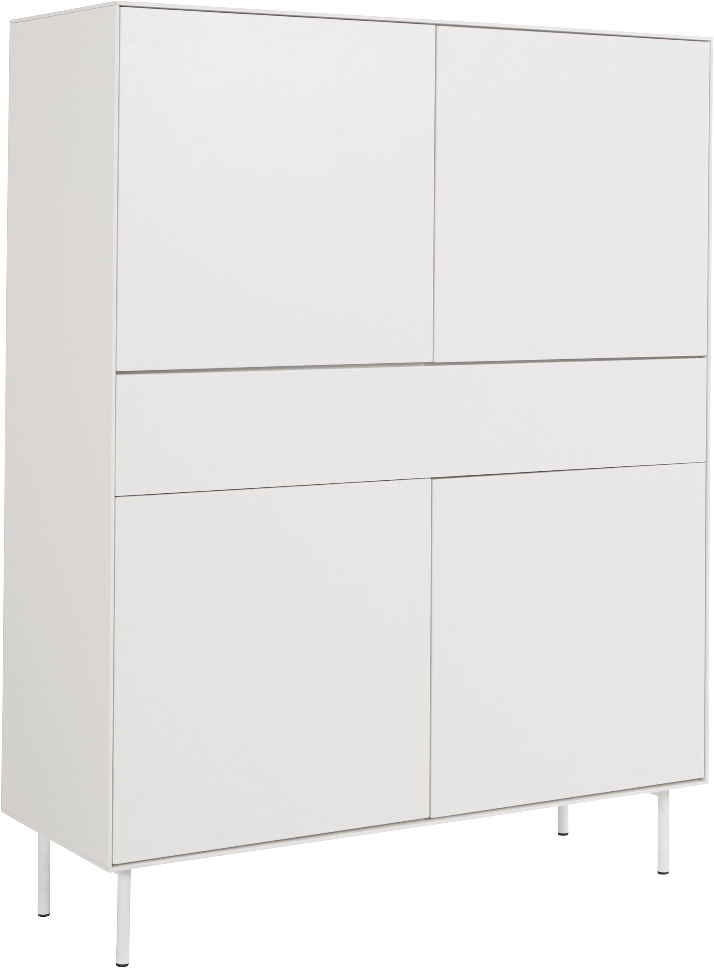 LeGer Home by Lena Gercke Highboard »Essentials«, Höhe: 144cm, MDF lackiert, Push-to-open-Funktion