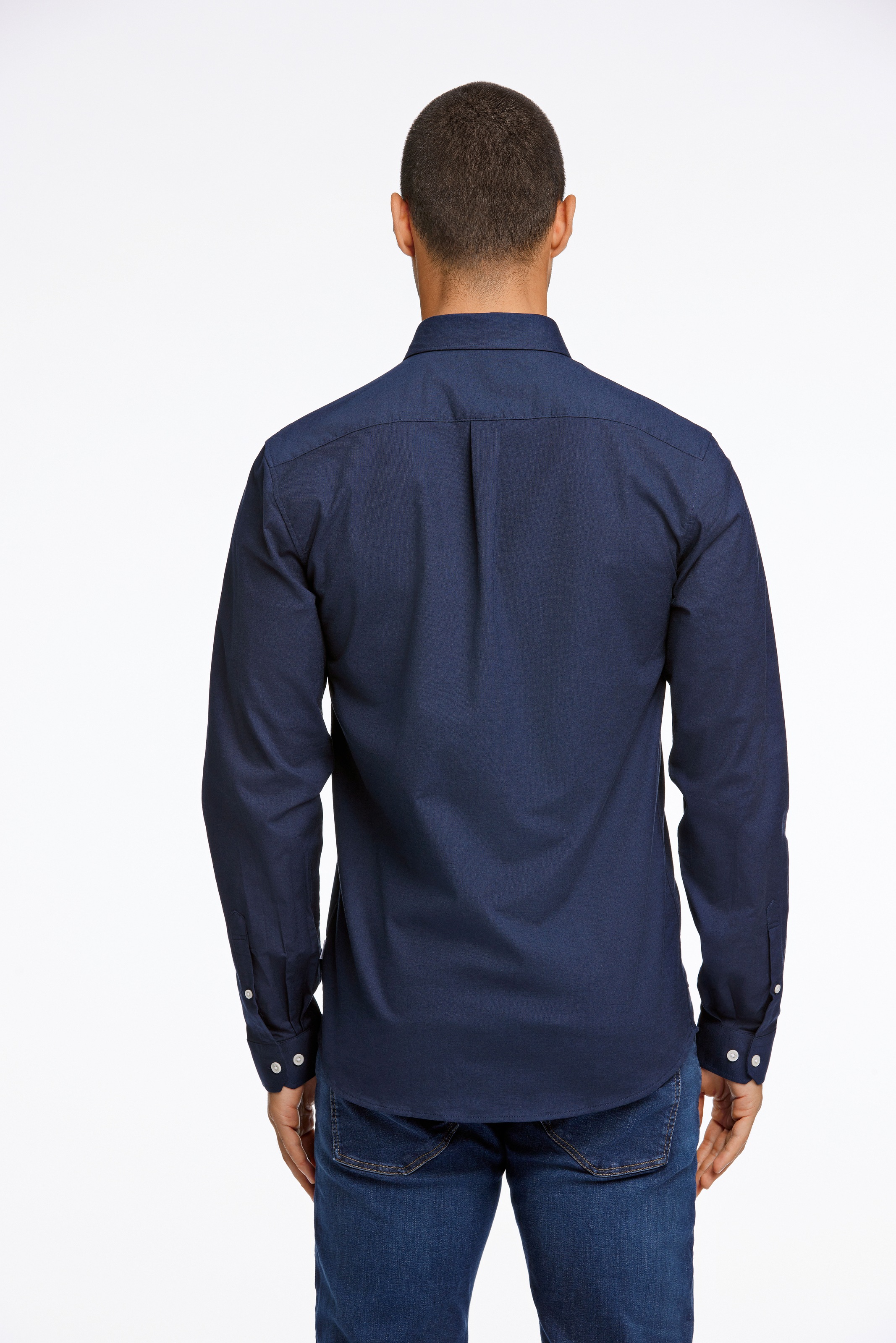 LINDBERGH Langarmhemd, mit Button-Down-Kragen