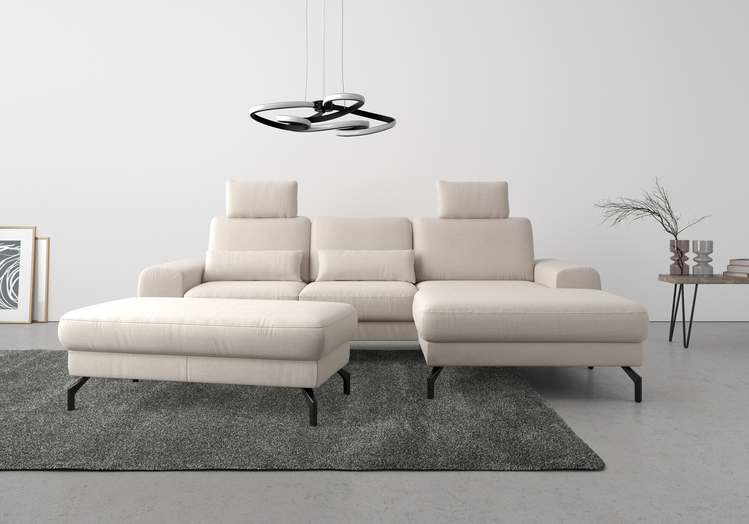 sit&more Hockerbank »Cinturo«, mit Federkern, Sitzhöhe 48 cm