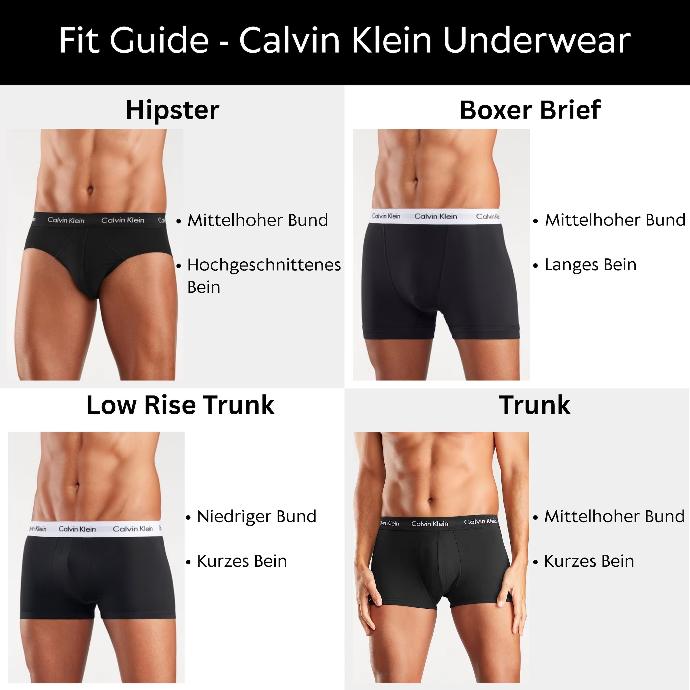 Calvin Klein Underwear Trunk »CK Low Rise Trunk 3 PACK«, (3 St., 3 PACK), mit Logo-Stretchbund