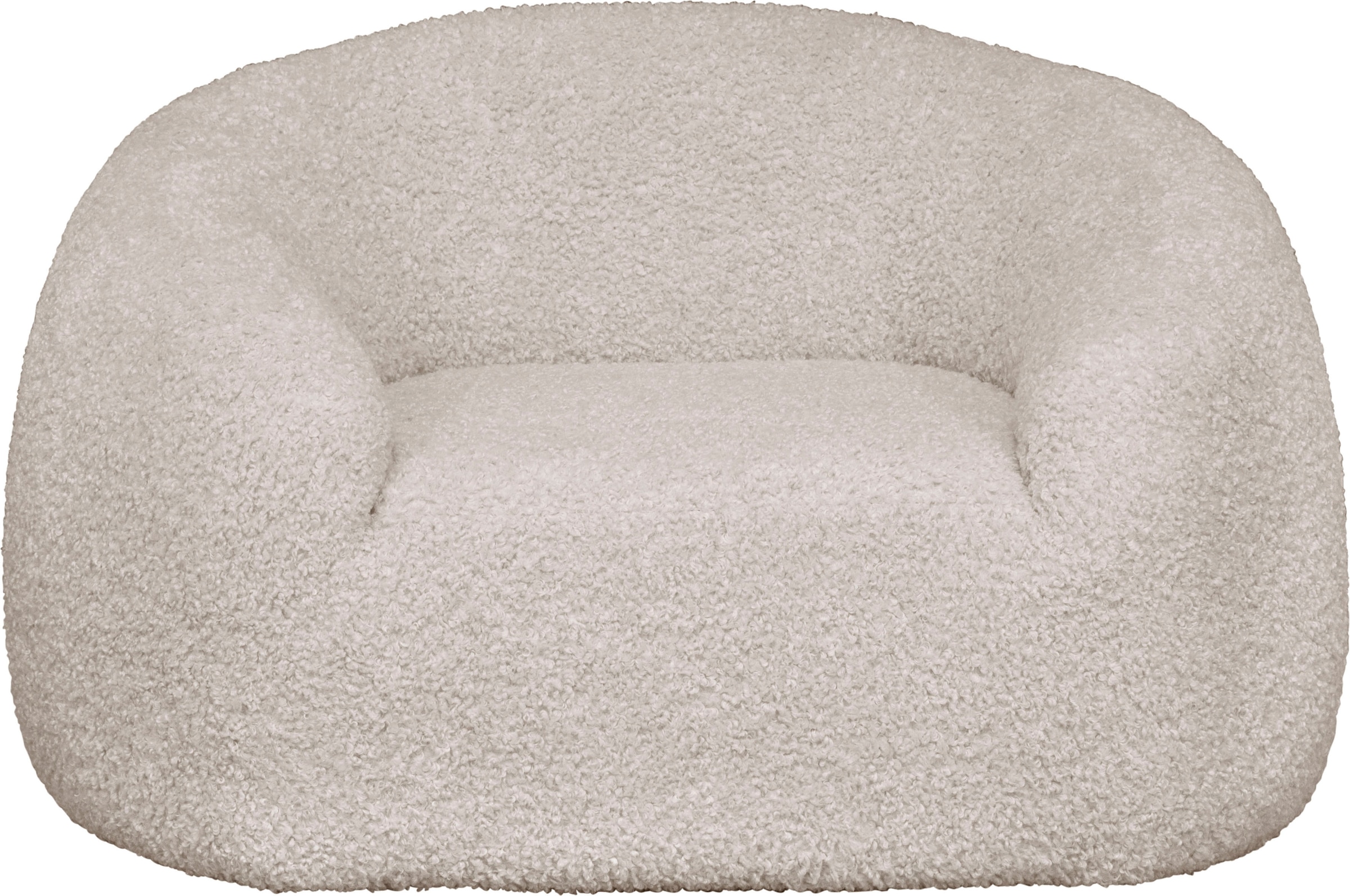 LeGer Home by Lena Gercke Sessel »YANI Relaxsessel, Loungesessel, Masse B/T/H: 127/96/76 cm«, organische Form, mit Wellenunterfederung, auch in Bouclé