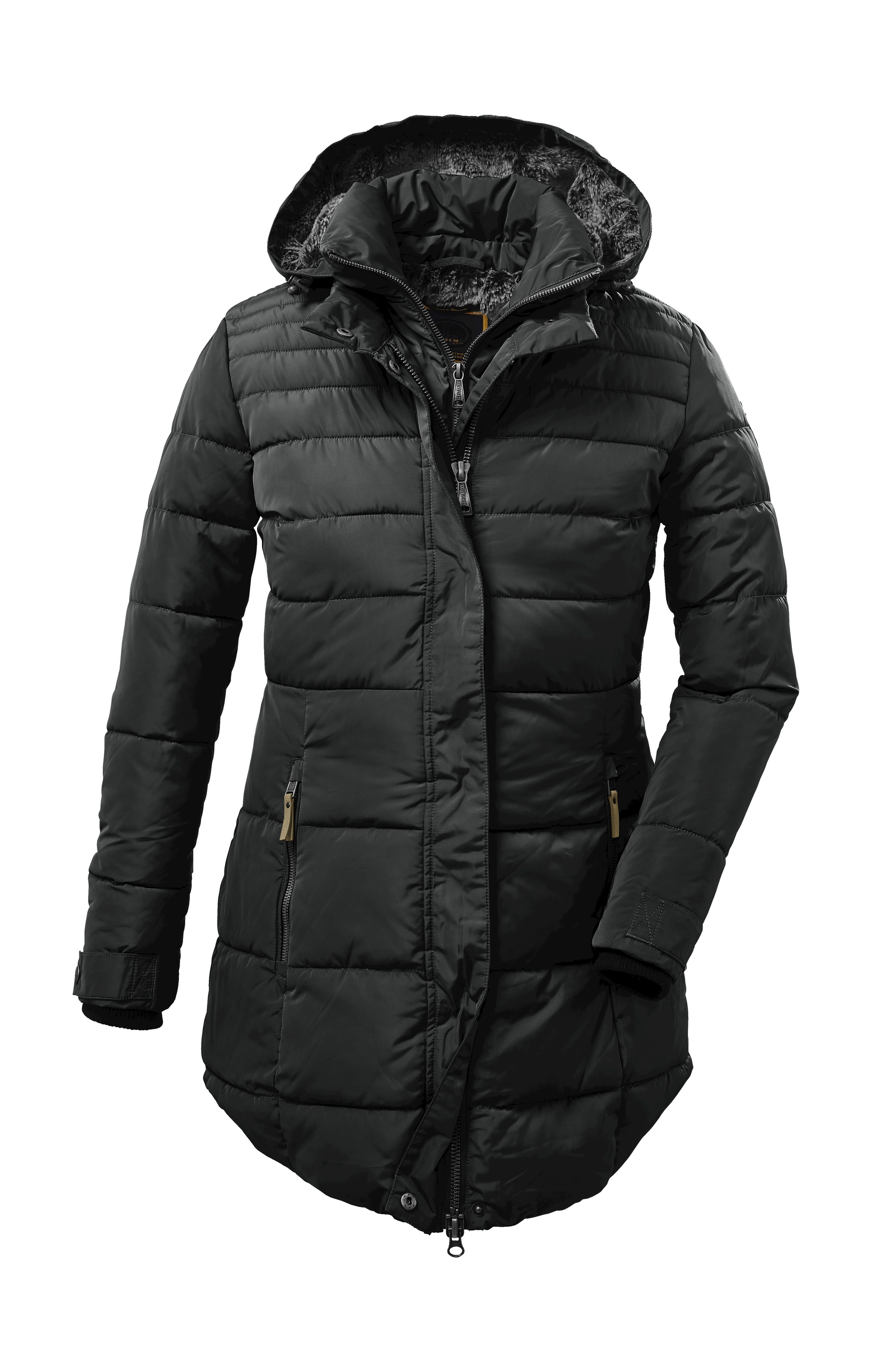 G.I.G.A. DX by killtec Steppmantel »GW 19 WMN QLTD PRK« Langer, wasserabweisender Parka mit abnehmbarer Kapuze und Kunstfell.