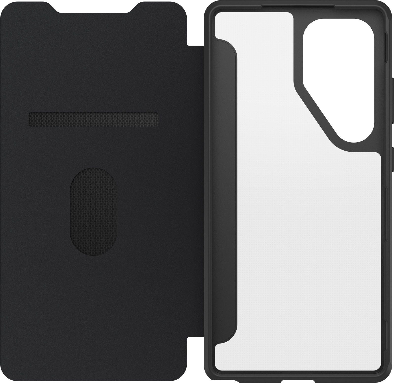 Otterbox Handyhülle »React Folio Samsung Galaxy S25 Ultra -clear/black«, Backcover, Schutzhülle, Handyschutzhülle, Case, Schutzcase, stossfest