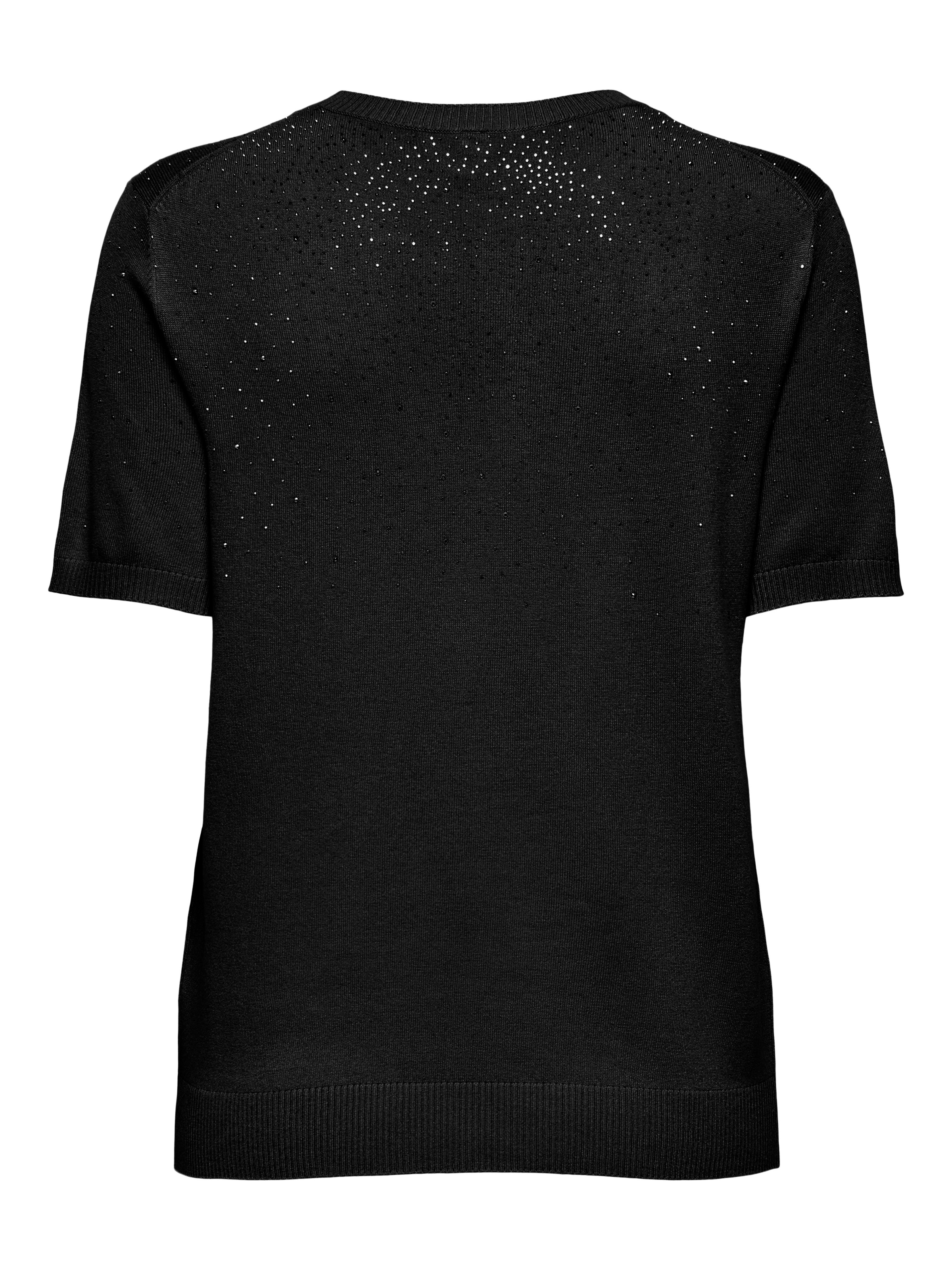 ONLY Kurzarmpullover »ONLANABELLA LS BLING O-NECK KNT«