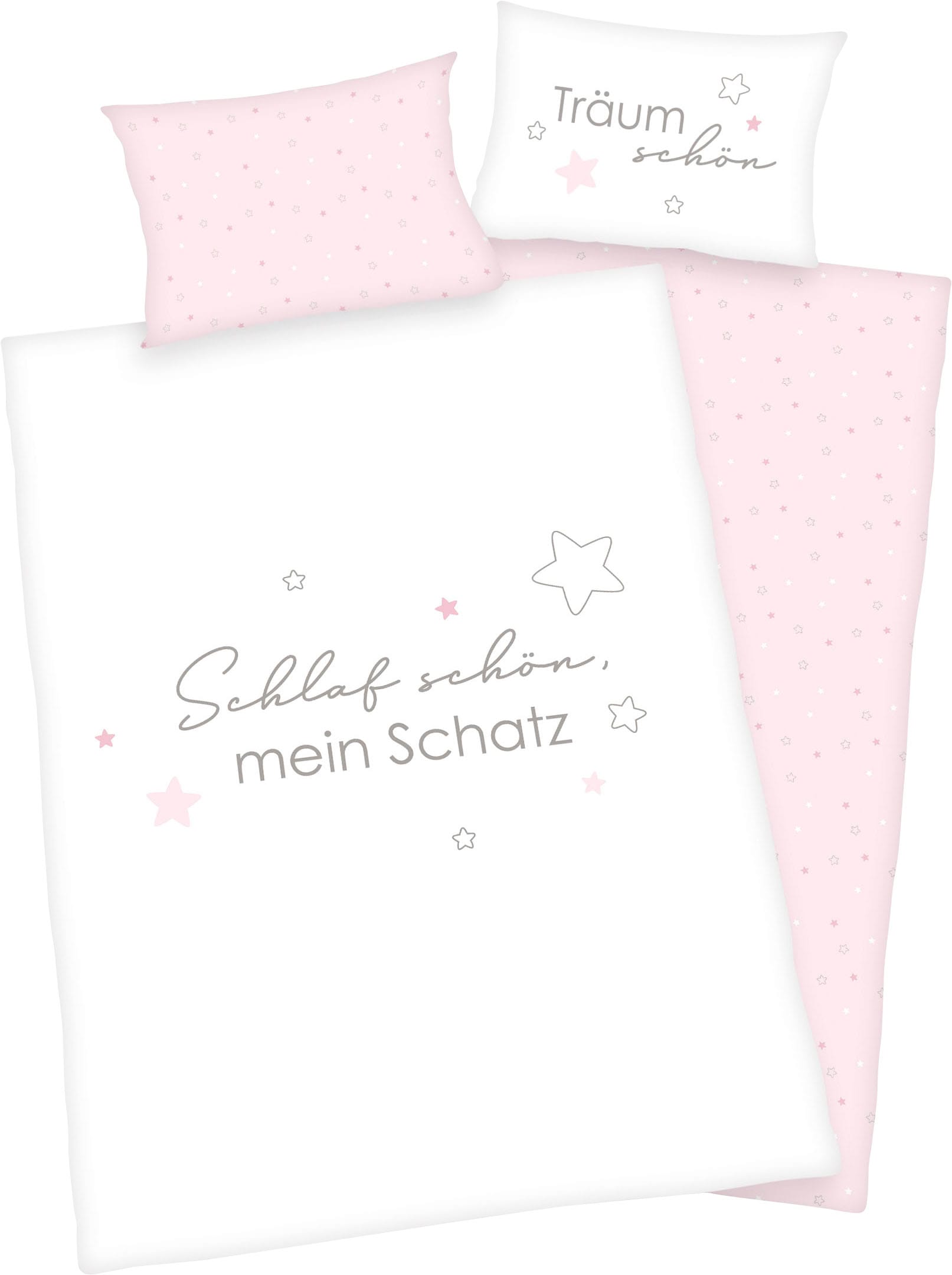 Baby Best Babybettwäsche »Kleiner Schatz«, mit liebevollem Motiv und Schriftzug kaufen
