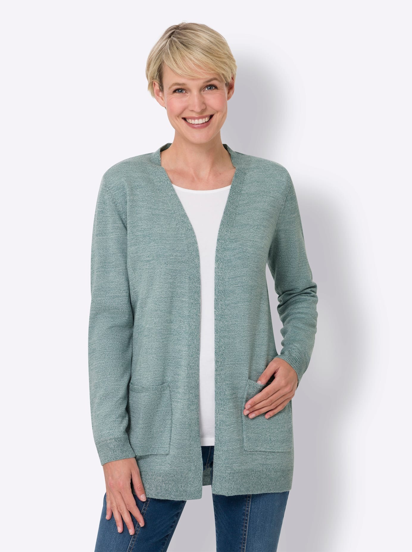 Classic Basics Longstrickjacke