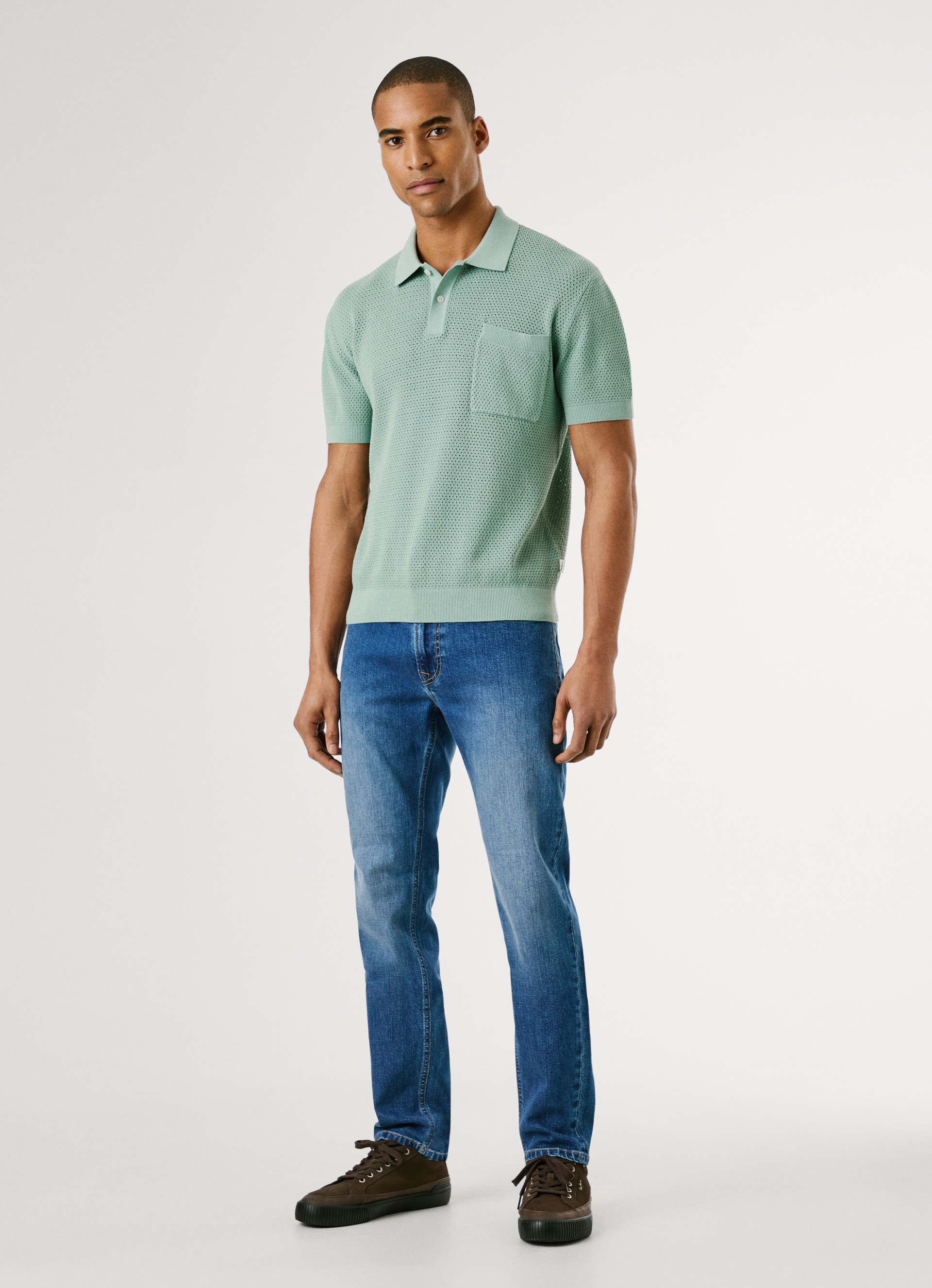 Pepe Jeans Tapered-fit-Jeans »TAPERED JEANS STANLEY«, Ziernähte an den Gesässtaschen