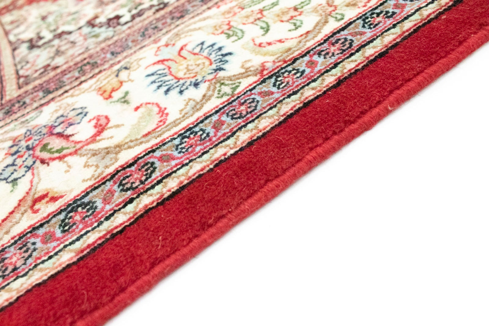morgenland Wollteppich »Ghom Teppich handgeknüpft rot«, rechteckig, handgeknüpft