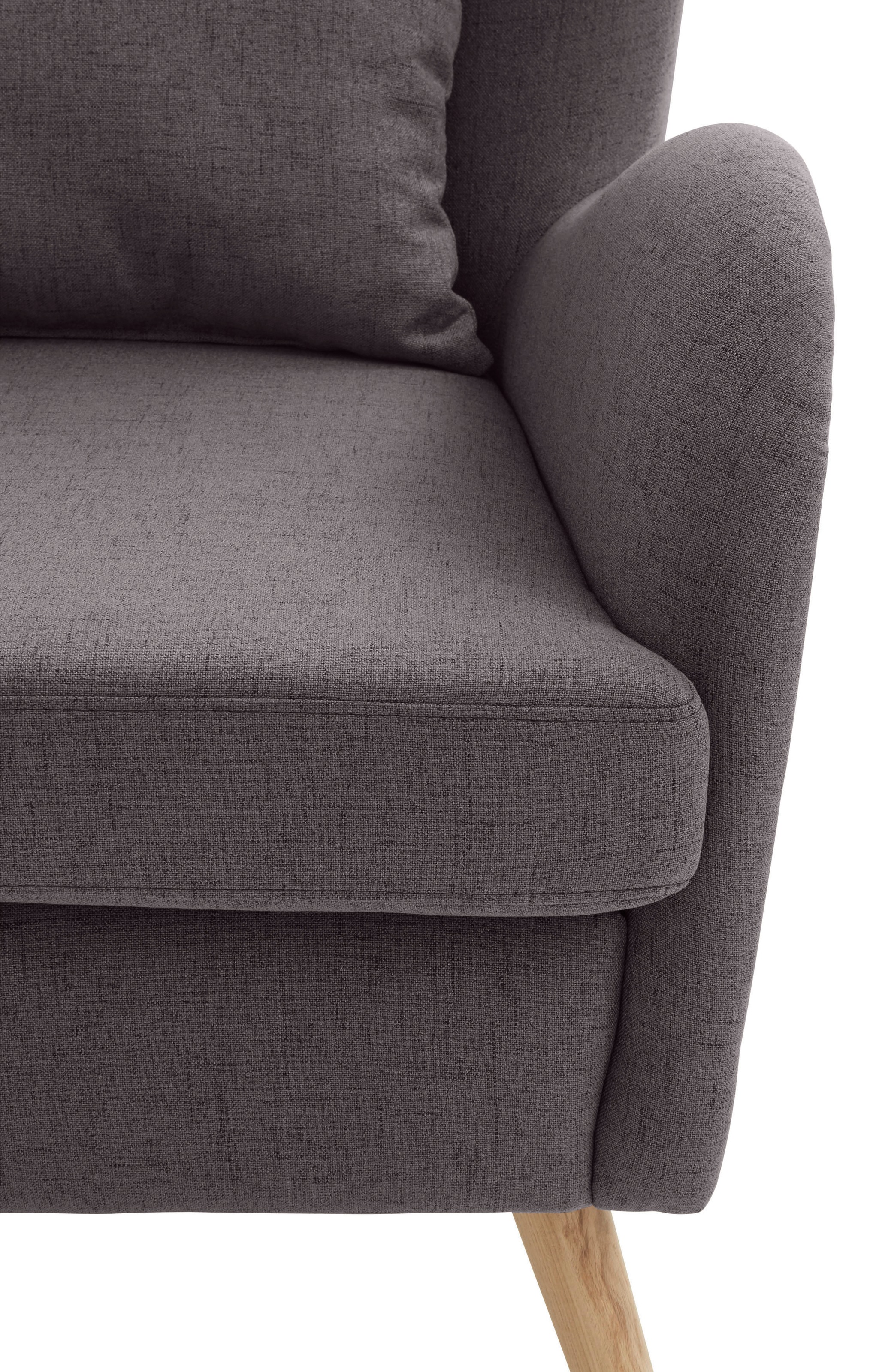 Guido Maria Kretschmer Home&Living Sessel »Salla auch in Fellimitat und Feincord, viele Bezugsarten, Ohrensessel«, wahlweise mit oder ohne Hocker; grosser Sessel: Masse B/T/H: 78/94/118cm