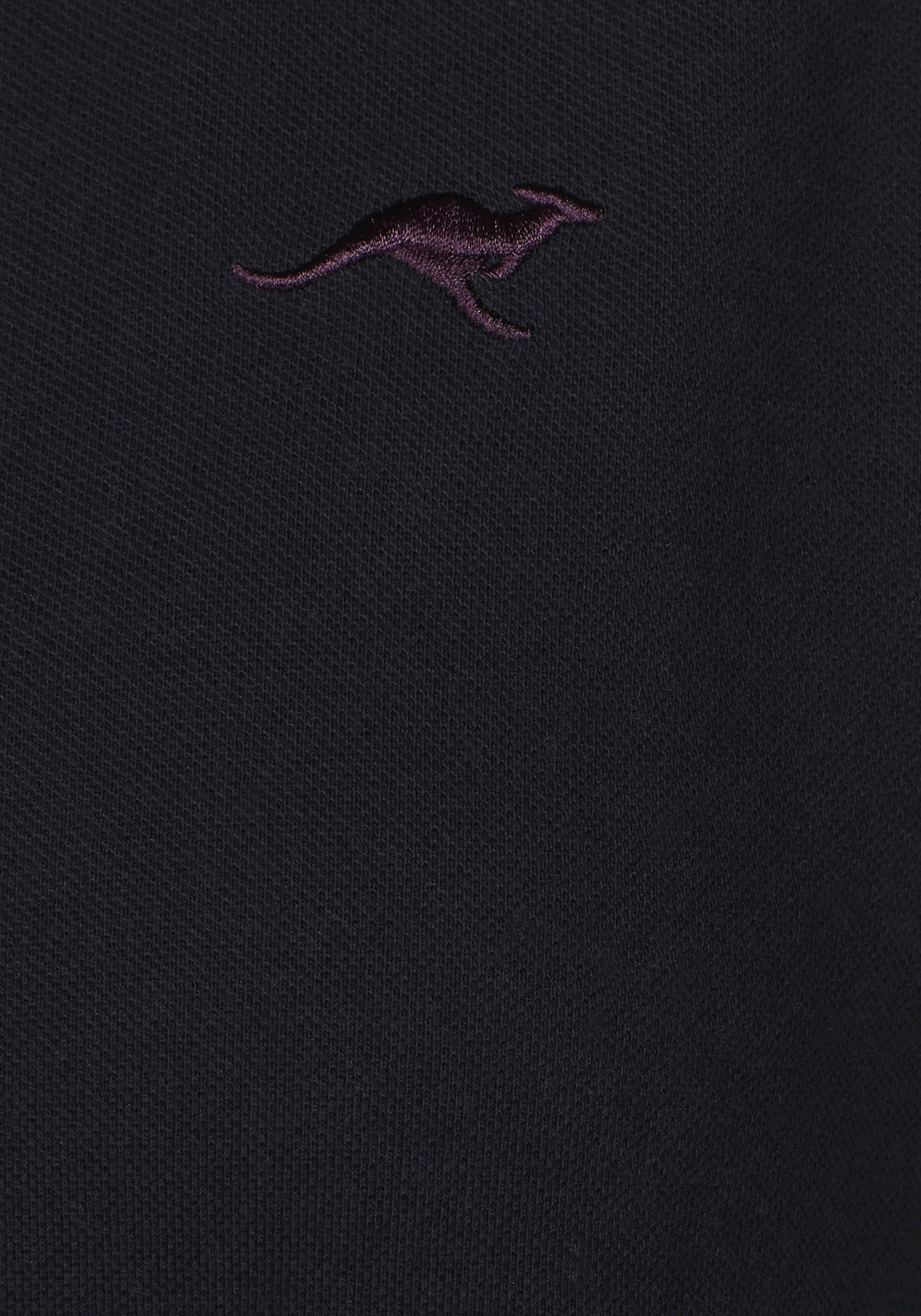 KangaROOS Poloshirt, Kurzarm, unifarben, Polokragen, aus Baumwolle