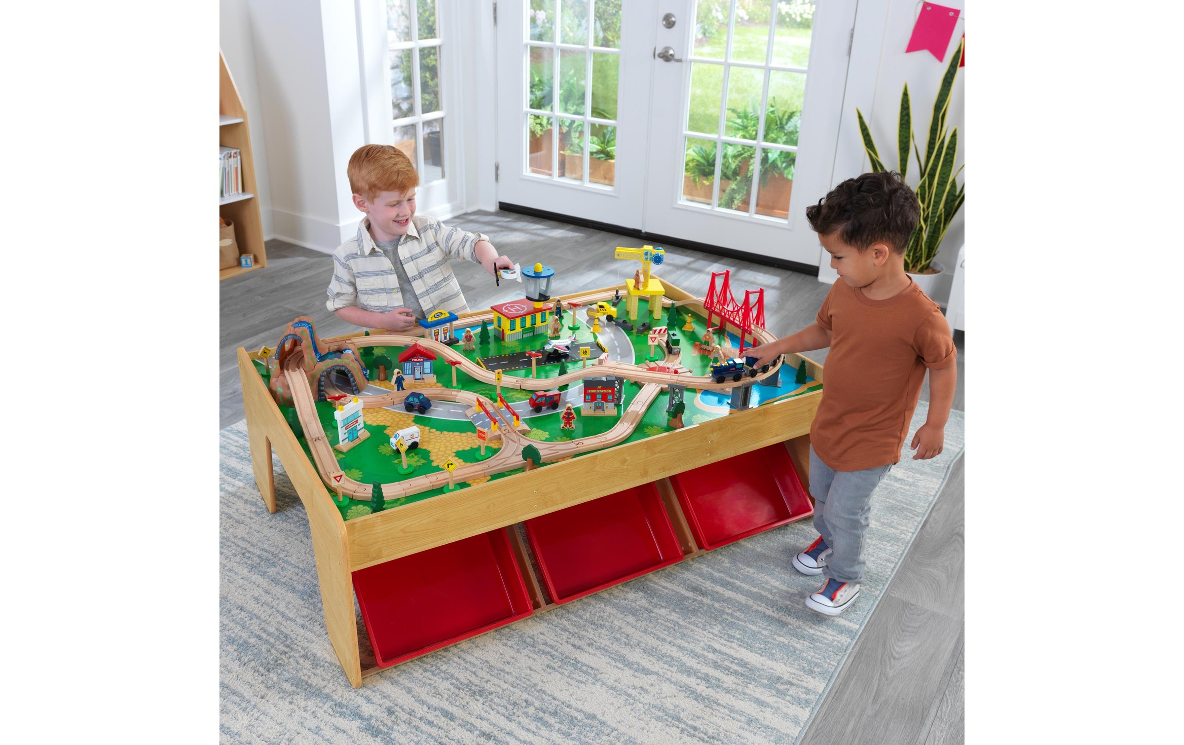 KidKraft® Spielzeug-Eisenbahn »Spieltisch Waterfall Mountain 120 Teile«