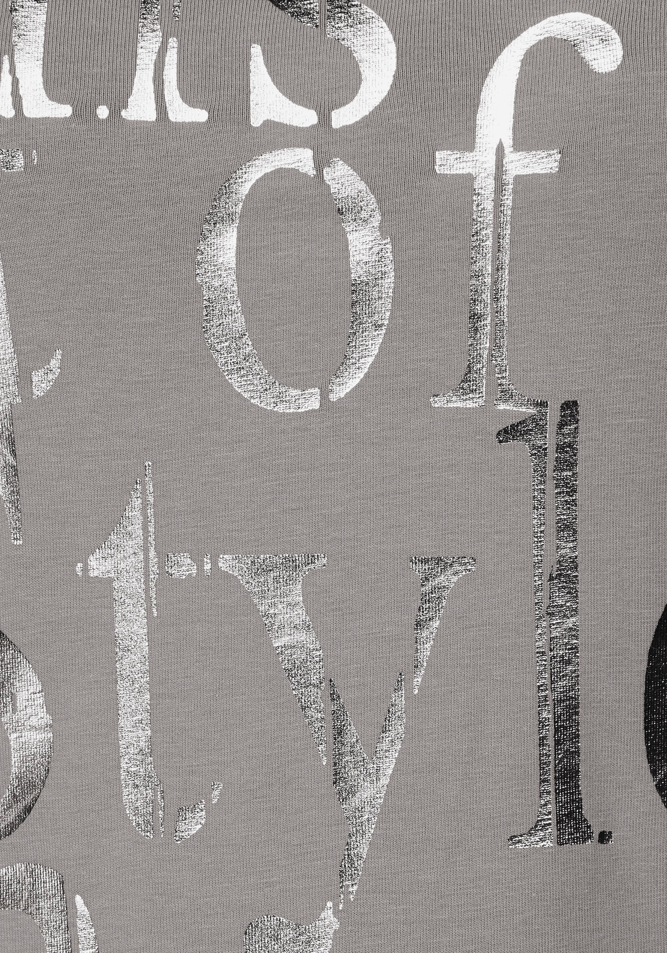 Laura Scott T-Shirt, sehr figurbetont, mit frischem Print, Rundhals, für die Freizeit