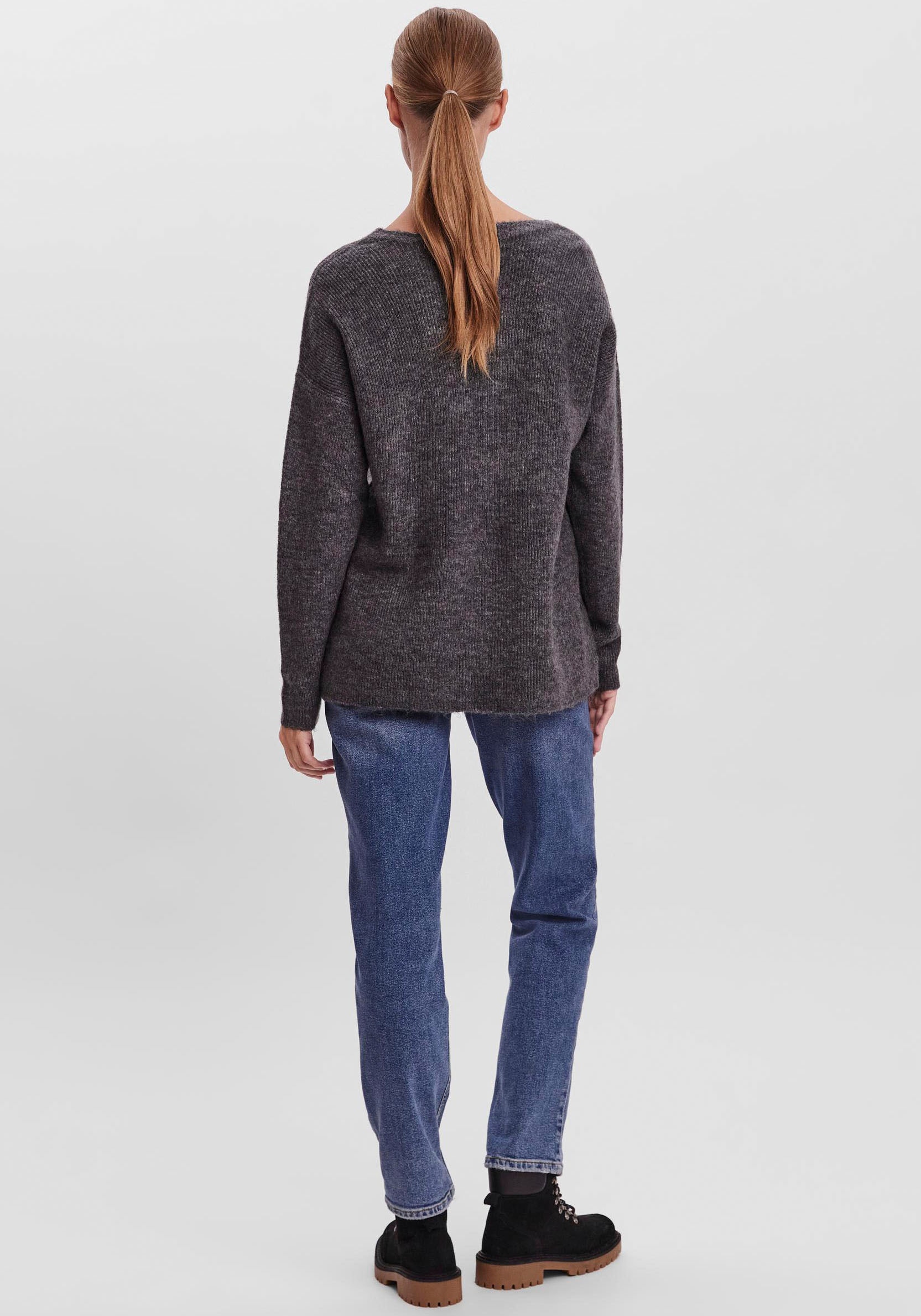 Vero Moda V-Ausschnitt-Pullover »VMCREWLEFILE LS V-NECK BLOUSE NOOS«