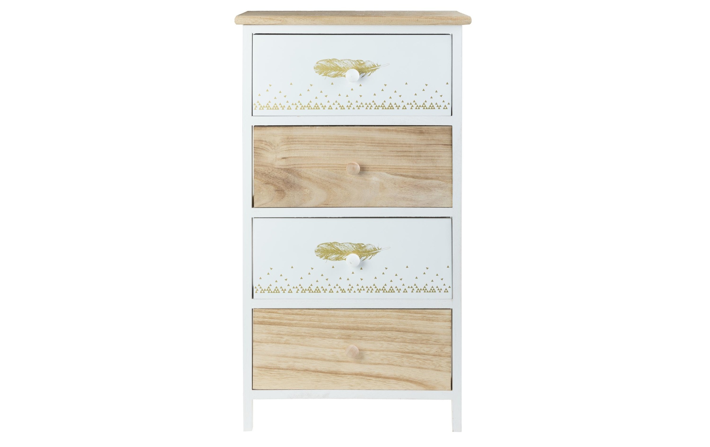 Kommode »Dameco Kommode aus Holz mit 4 Etagen«
