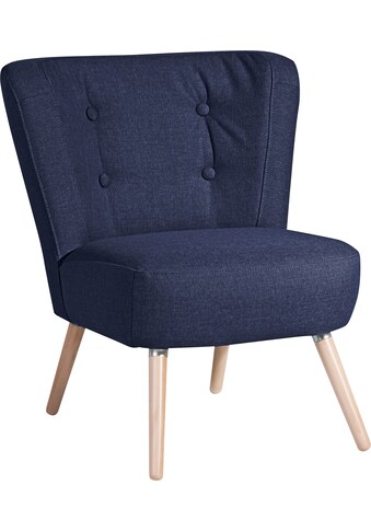 Max Winzer® Sessel »Nikki«, im Retro-Design, mit Holzbeinen kaufen