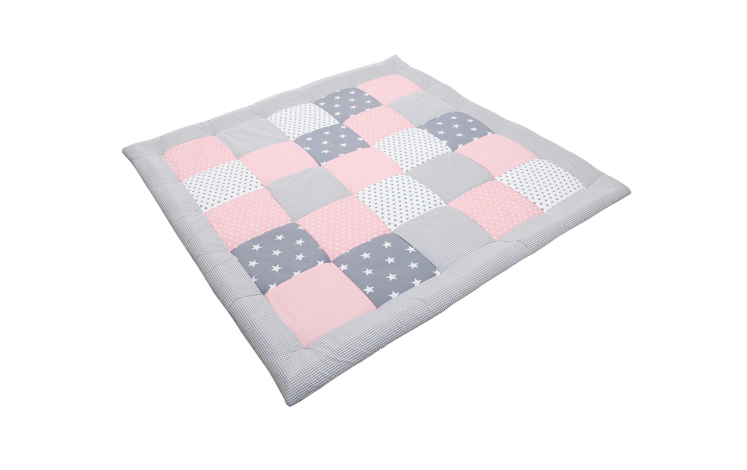 Krabbeldecke »Krabbeldecke Rosa Grau 120 cm x 120«