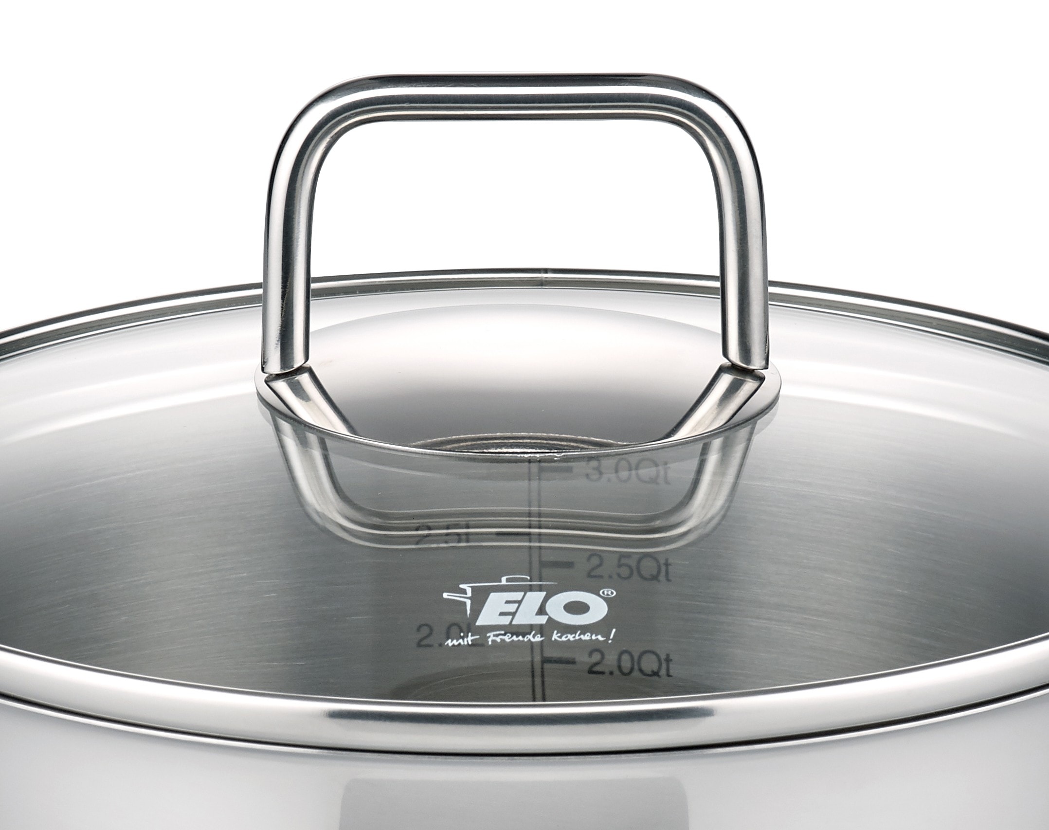 Elo Topf-Set »Citrin«, Edelstahl, (Set, 7 tlg., je 1 Fleischtopf Ø 16/20/24 cm, 1x Stielkasserolle Ø 16 cm), Induktion