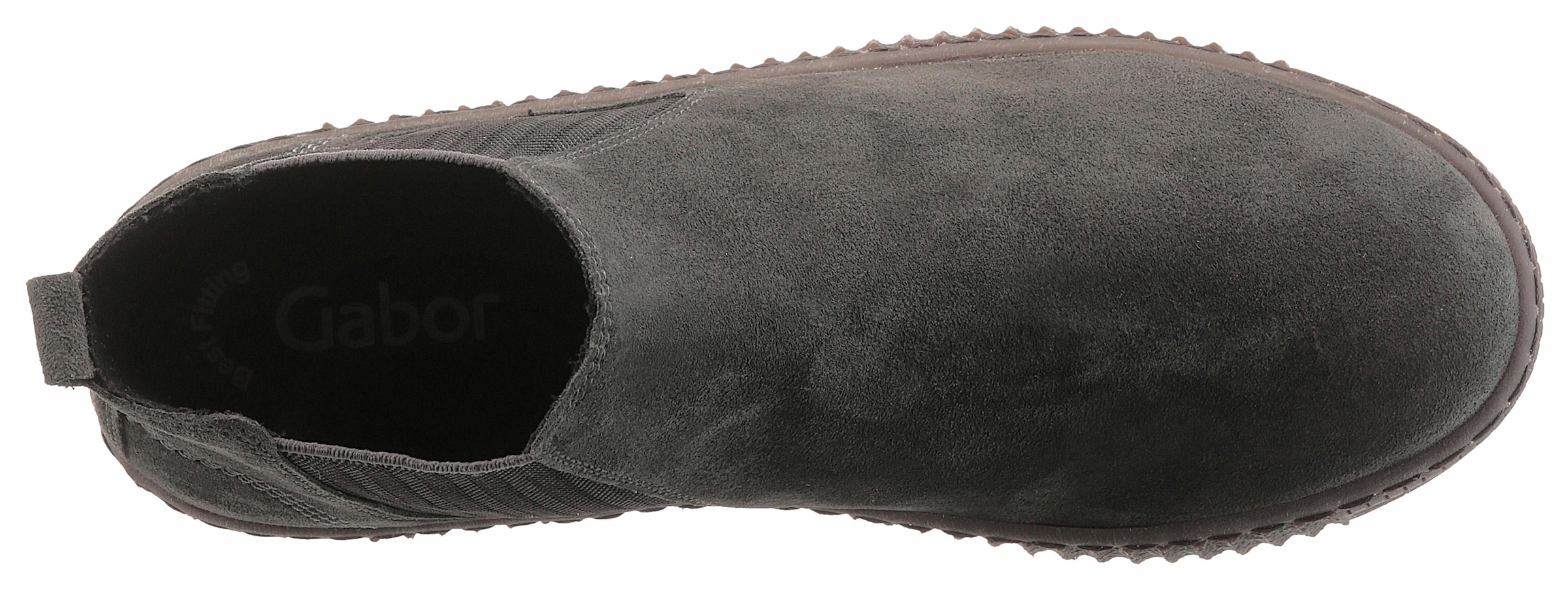 Gabor Chelseaboots, Plateau, Stiefelette, Schlupfschuh mit dezenten Kontrastnähten