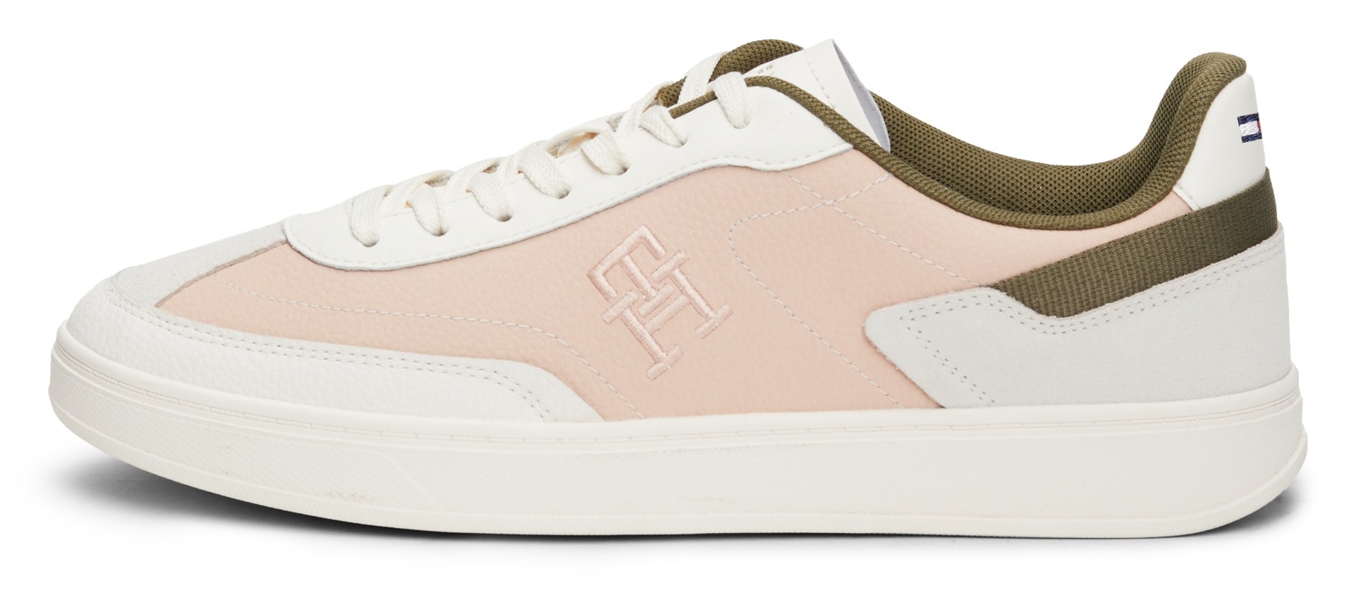 TOMMY HILFIGER Plateausneaker »TH HERITAGE COURT SNEAKER SDE«, Freizeitschuh, Halbschuh, Schnürschuh...