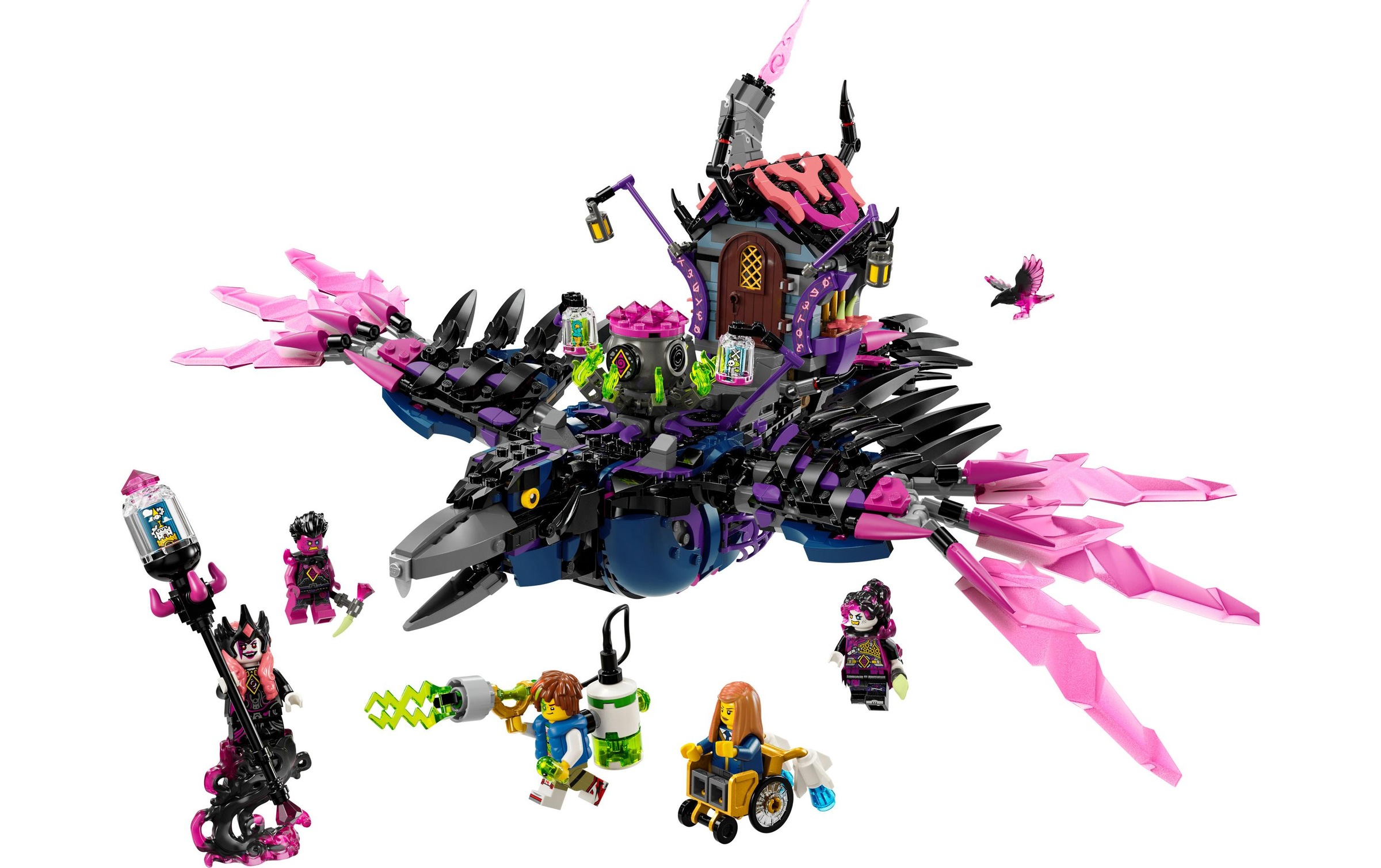 LEGO® Konstruktionsspielsteine »DreamZzz Der Mitternachtsrabe der Nimmerhexe 71478«, (1203 St.)