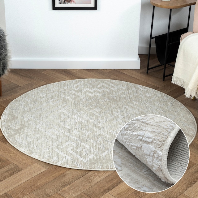 Myflair Möbel & Accessoires Teppich »My Type 2«, rund, Kurzflor,  Ethno-Style, besonders weich durch Microfaser online kaufen |  Jelmoli-Versand