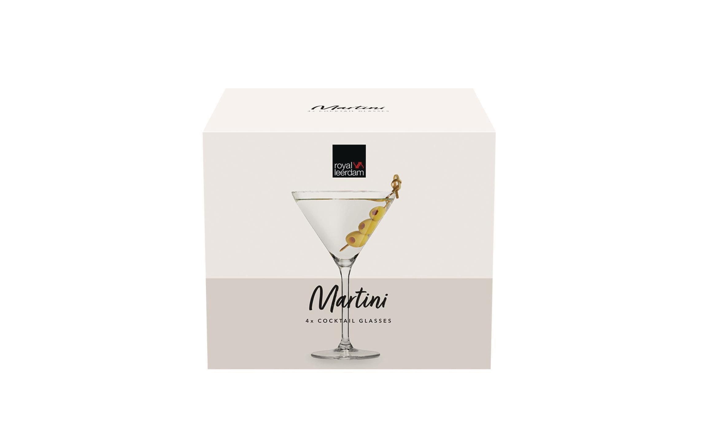 Martiniglas "Royal Leerdam 260 ml, 4 Stück, Transparent"