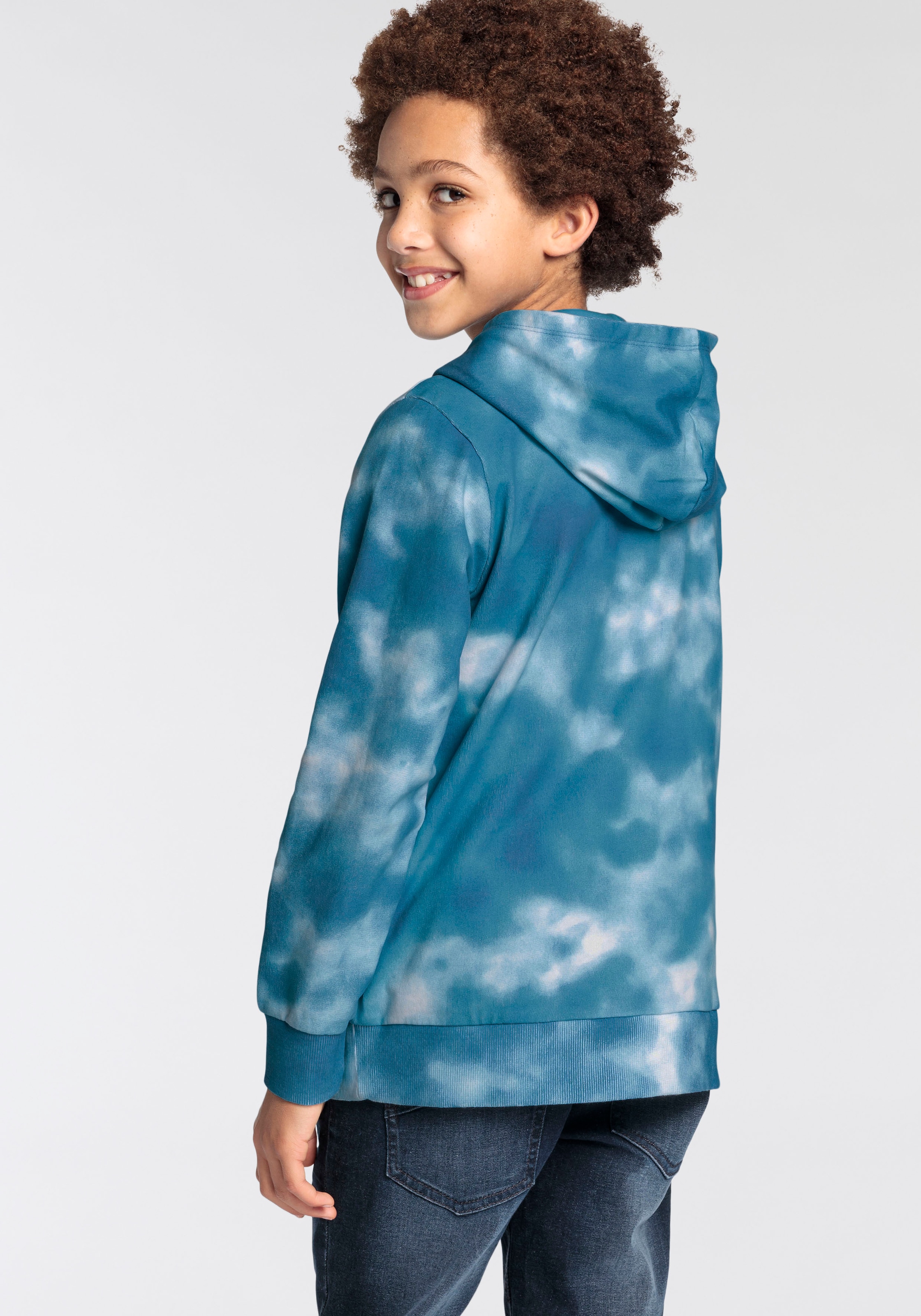 KangaROOS Kapuzensweatshirt »Kangaroos Jungen«, mit allover Batik-Print