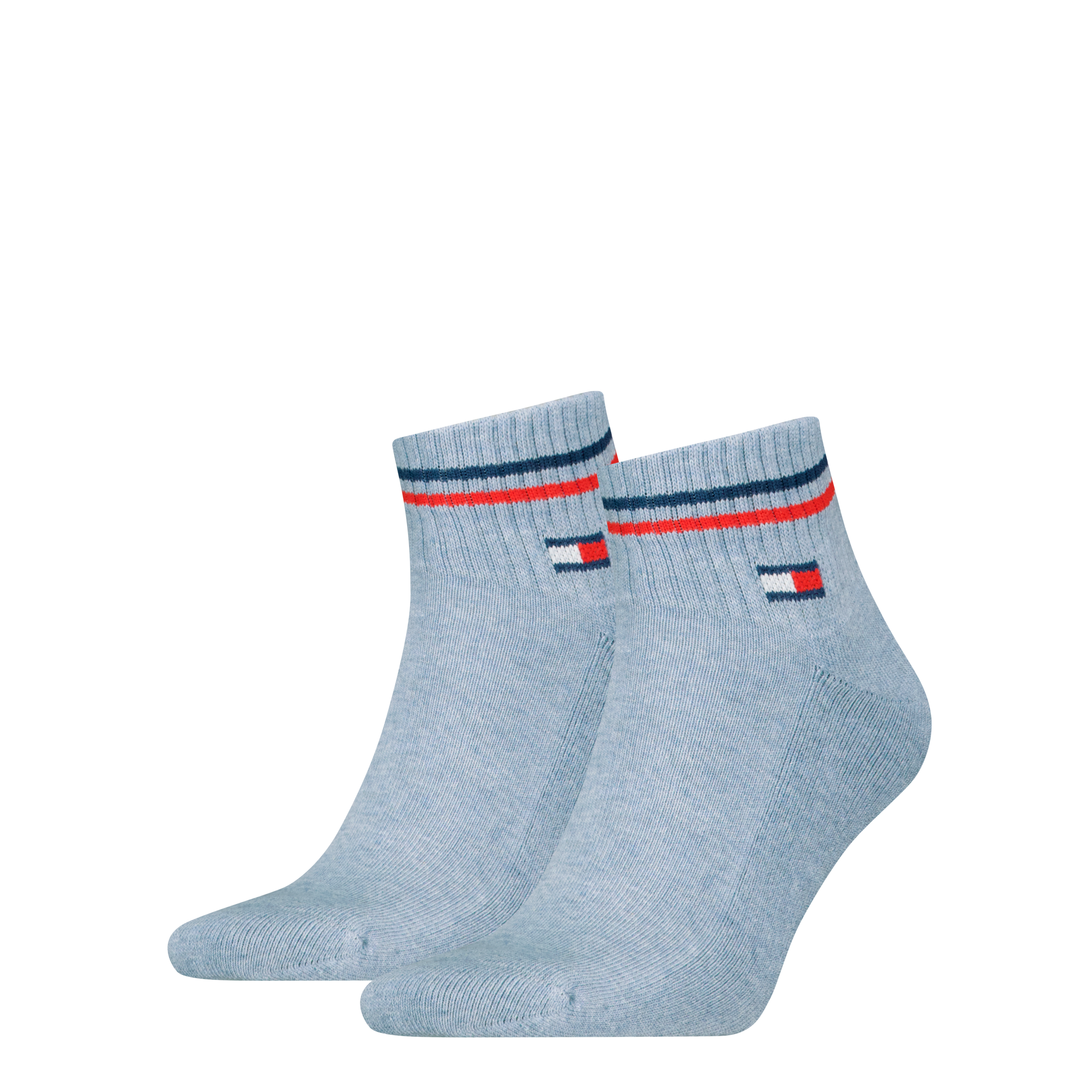 Tommy Hilfiger Kurzsocken "TH UNI TJ QUARTER 2P ICONIC" 2 Paar, Half-Terry-Sohle für zusätzlichen Komfort
