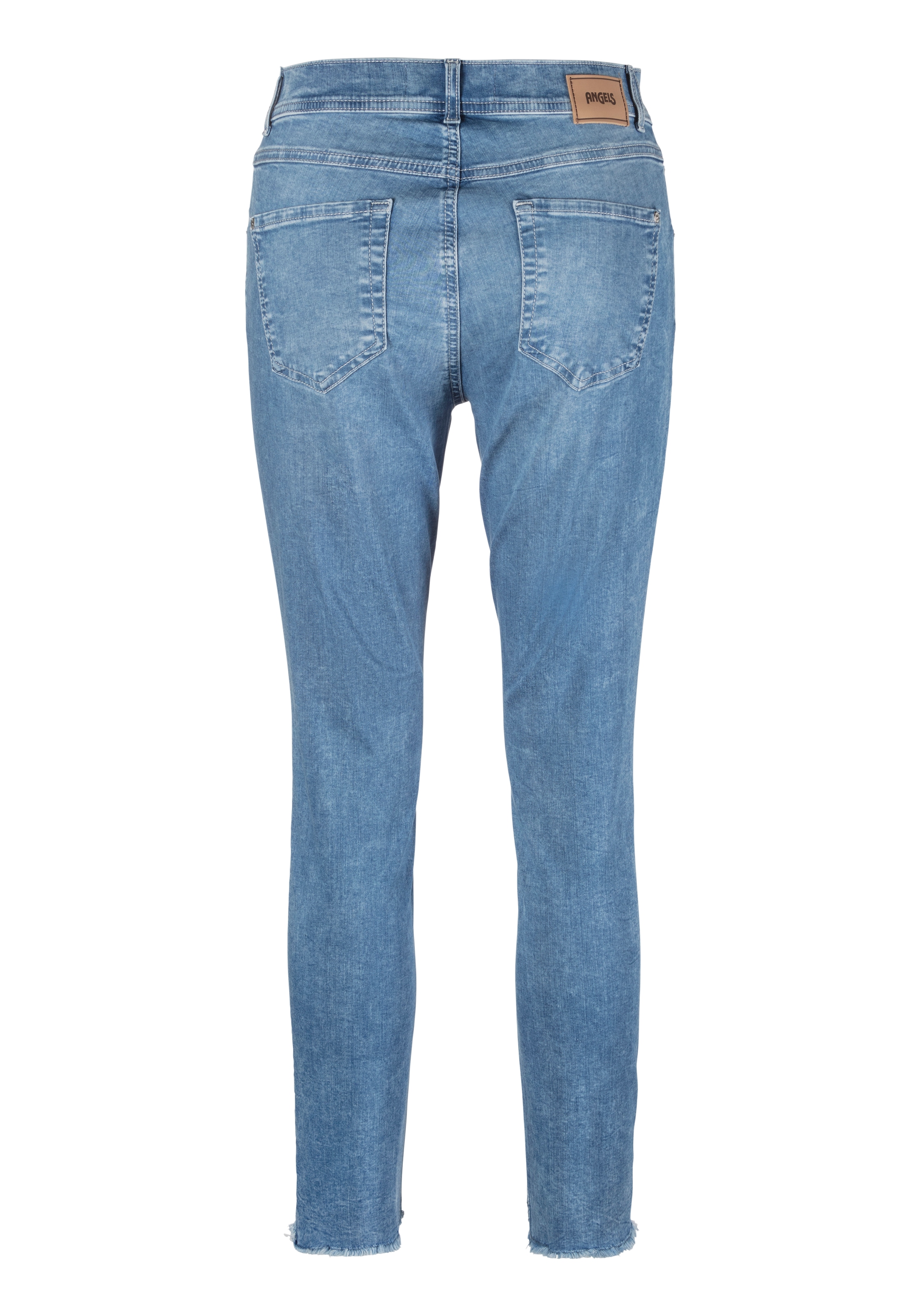 ANGELS 7/8-Jeans »ORNELLA FRINGE SEQUIN«, mit Stickerei und Paillettenverzierungen am Beinabschluss