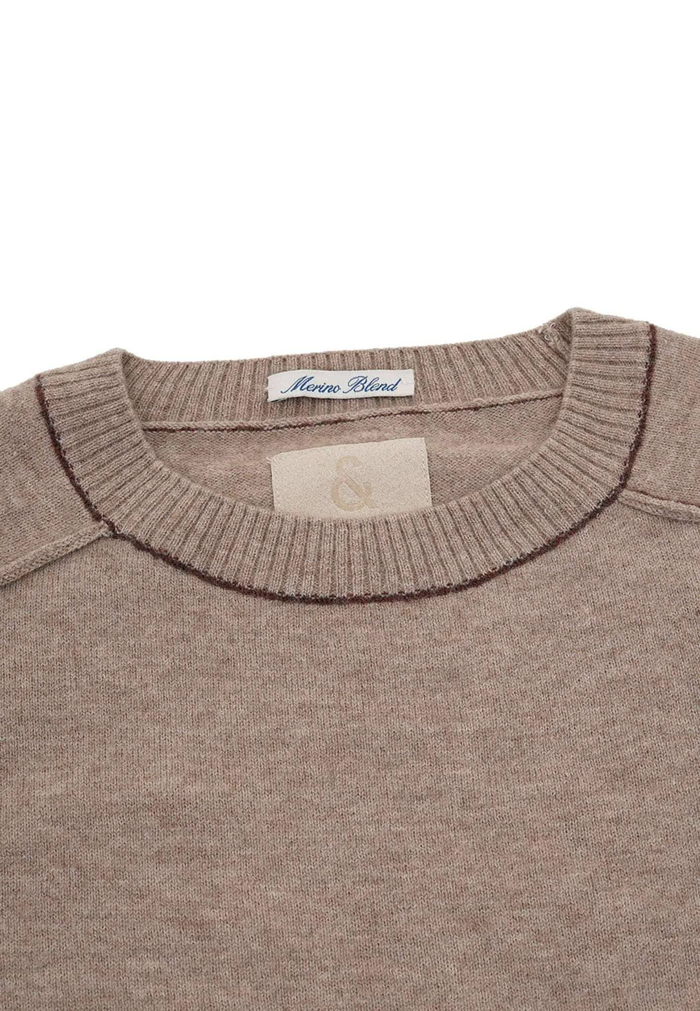 colours & sons Strickpullover »Pullover Roundneck-Merino Blend«