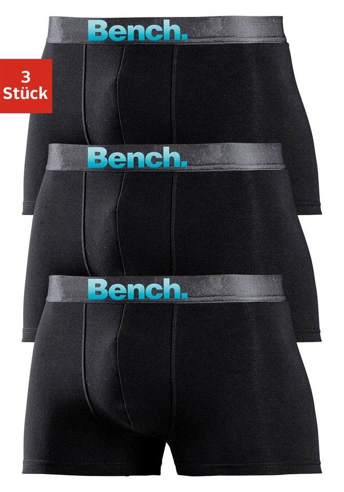 Bench. Boxer »Boxershorts für Herren« Packung, 3 Stk. Unterhosen mit Logo Webbund