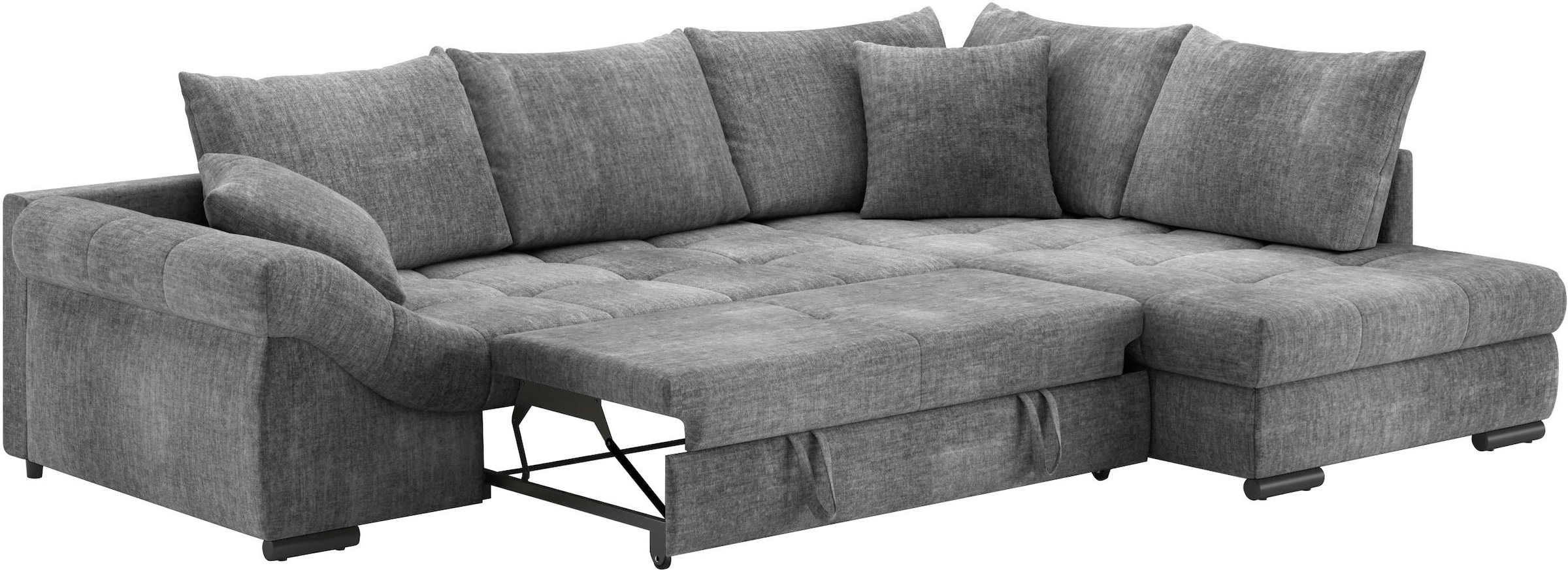Mr. Couch Ecksofa »Allegro, L-Form«, mit Hochschläfer-Bettauszug, wahlweise mit Kaltschaum