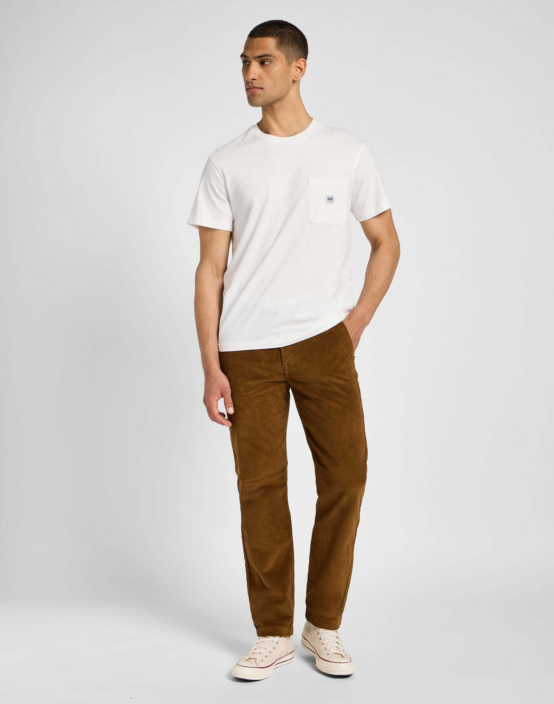 Lee® Cordhose »LEE Chinohose Regular Chino«
