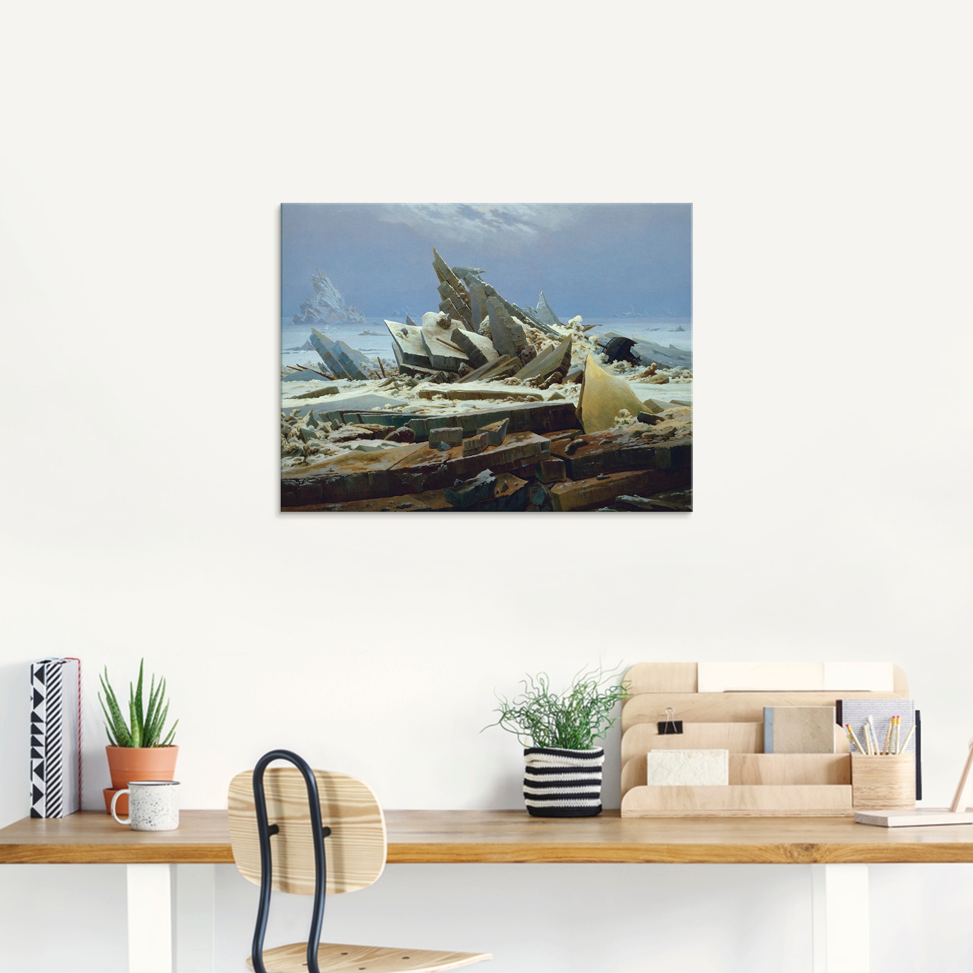 Artland Glasbild »Das Eismeer (Die gescheiterte Hoffnung)«, Gewässer, (1 St.), in verschiedenen Grössen