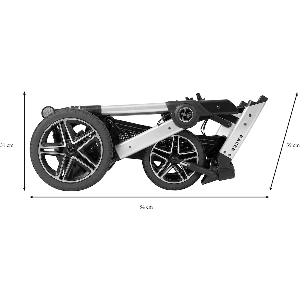 Hartan Kombi-Kinderwagen »Racer GTX - Casual Collection«, 22 kg