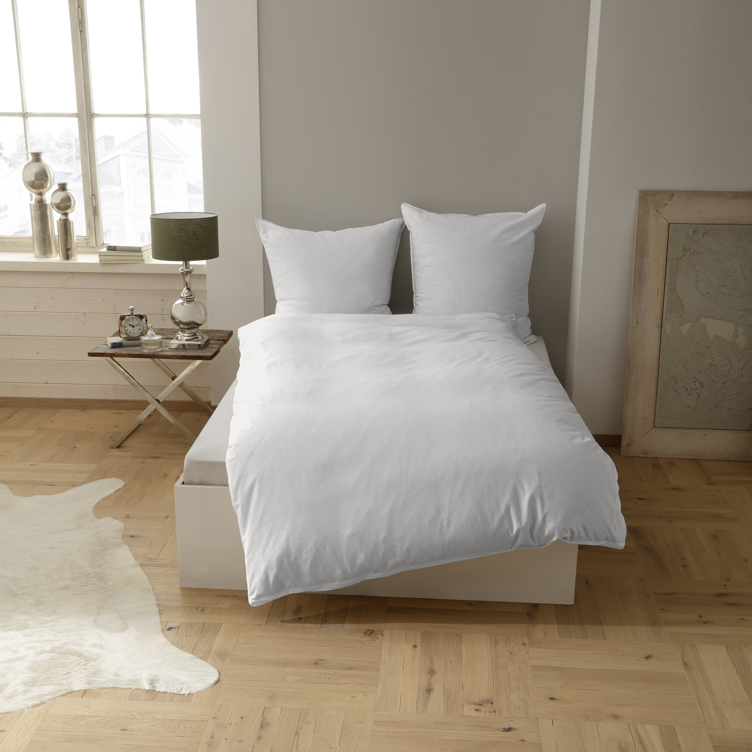 CASATEX Bettwäsche »Uni«, Uni Design, Reissverschluss, tolle Farben