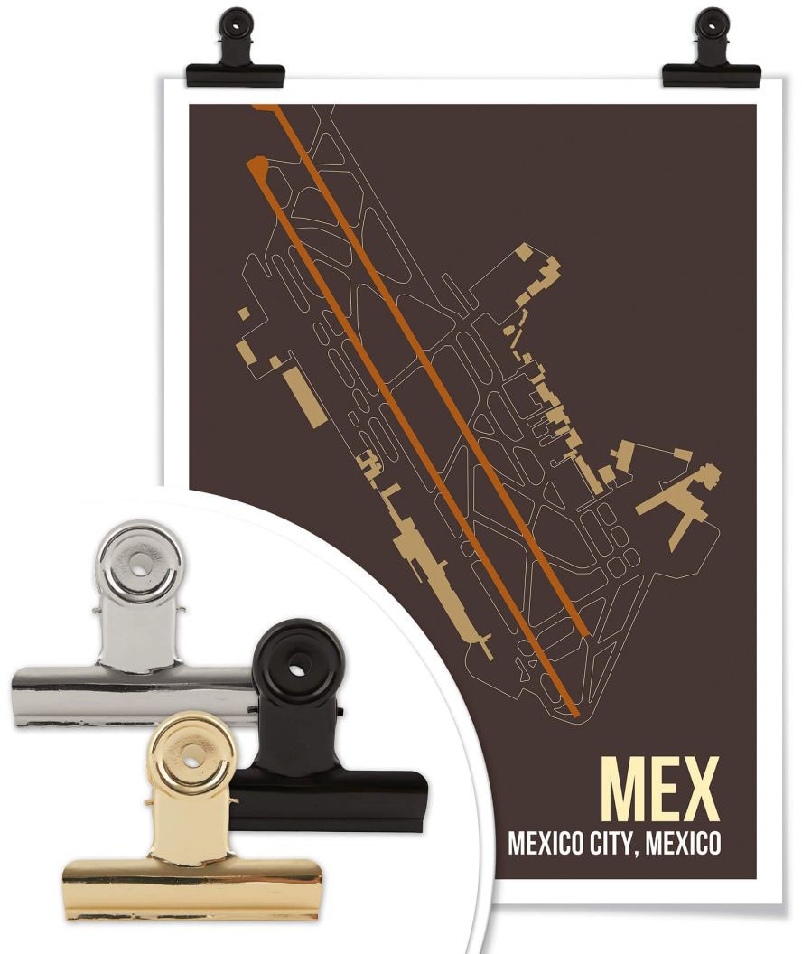 kaufen St.), Poster, Wall-Art online Mexico Grundriss, Poster Grundriss Bild, Wandbild, MEX (1 Wandposter City«, Jelmoli-Versand »Wandbild |