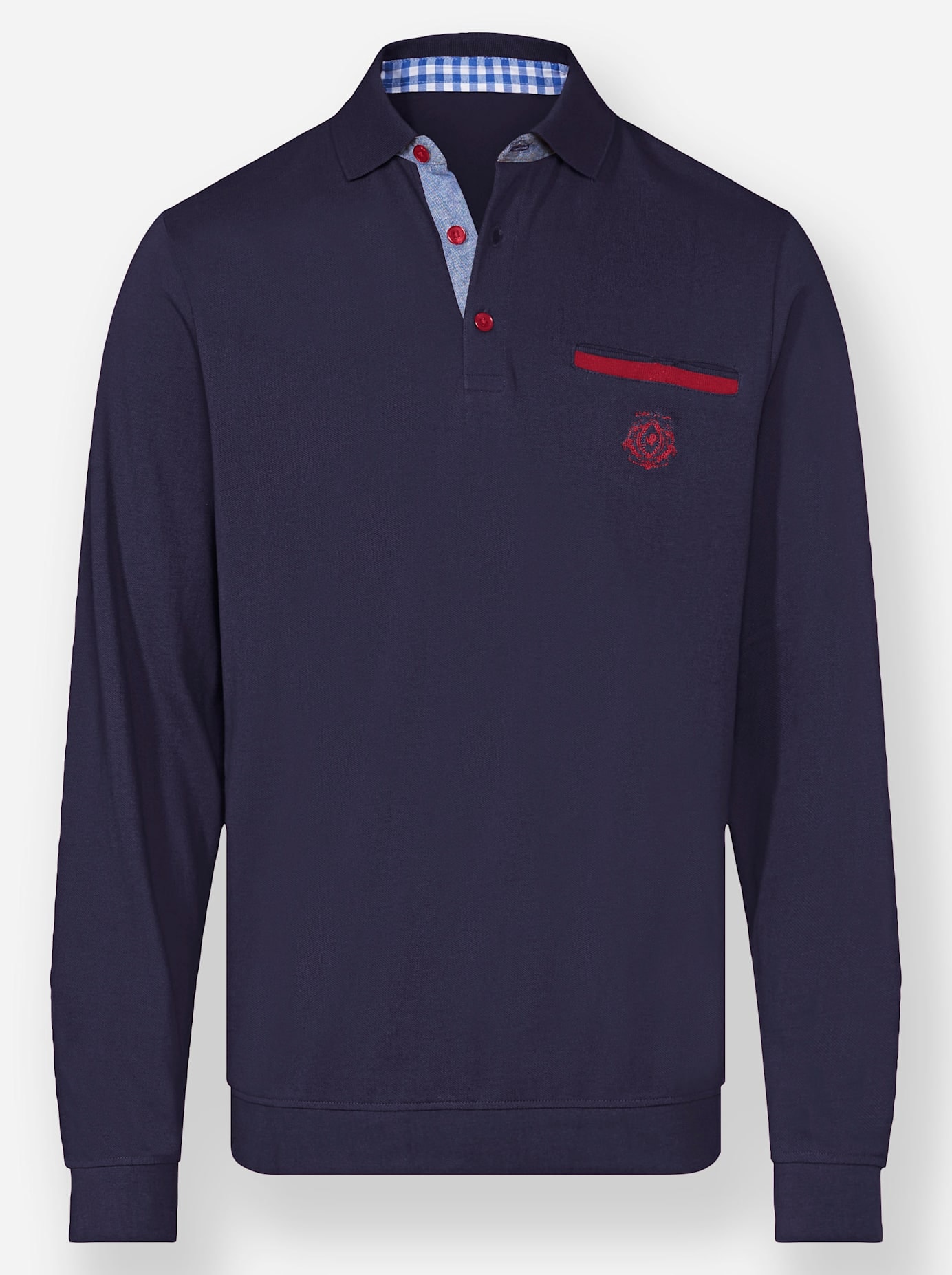 Marco Donati Poloshirt »Langarm-Poloshirt«, (1 tlg.)
