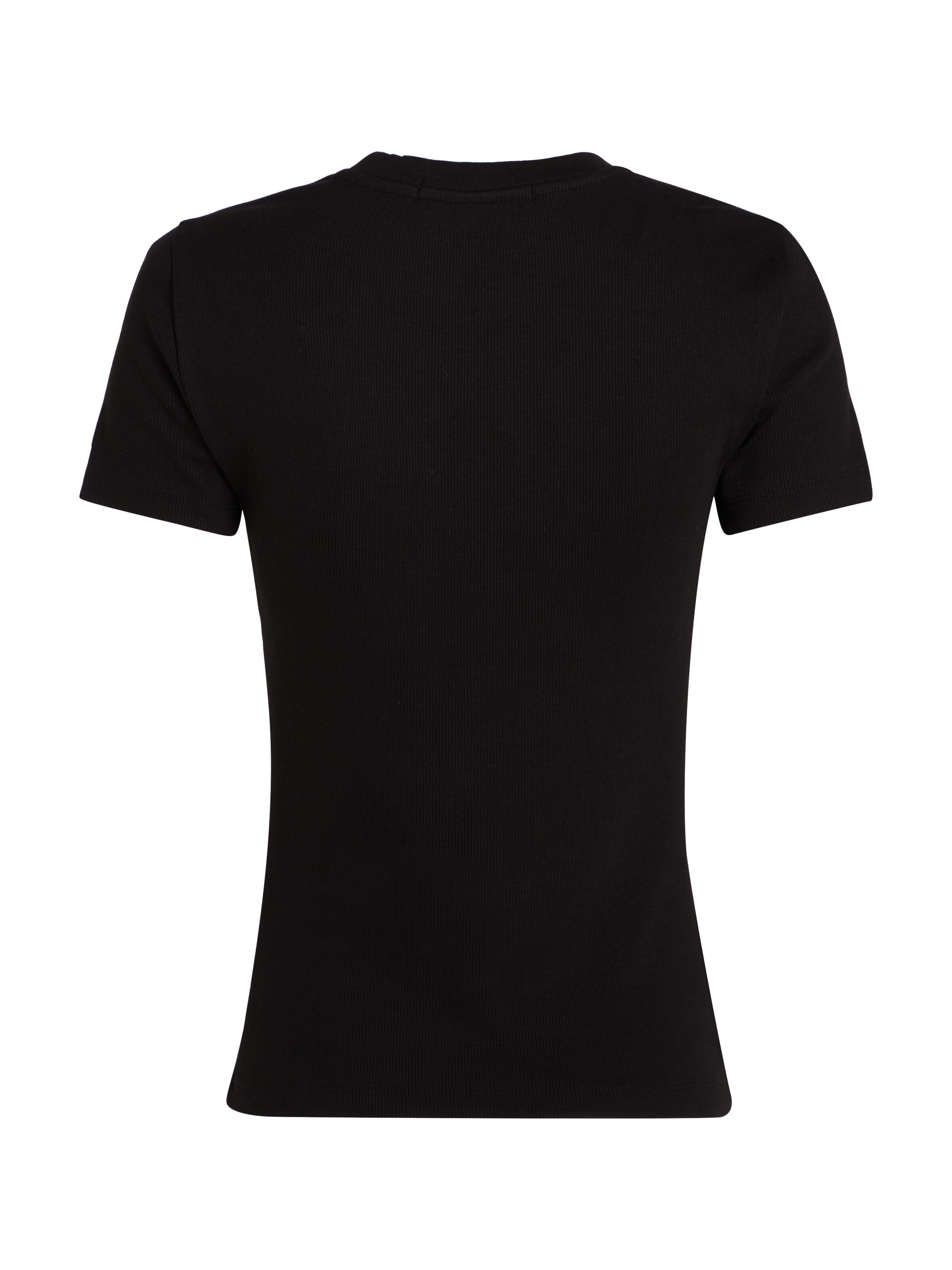 Calvin Klein Jeans T-Shirt »WOVEN LABEL RIB BABY TEE«, mit Logopatch