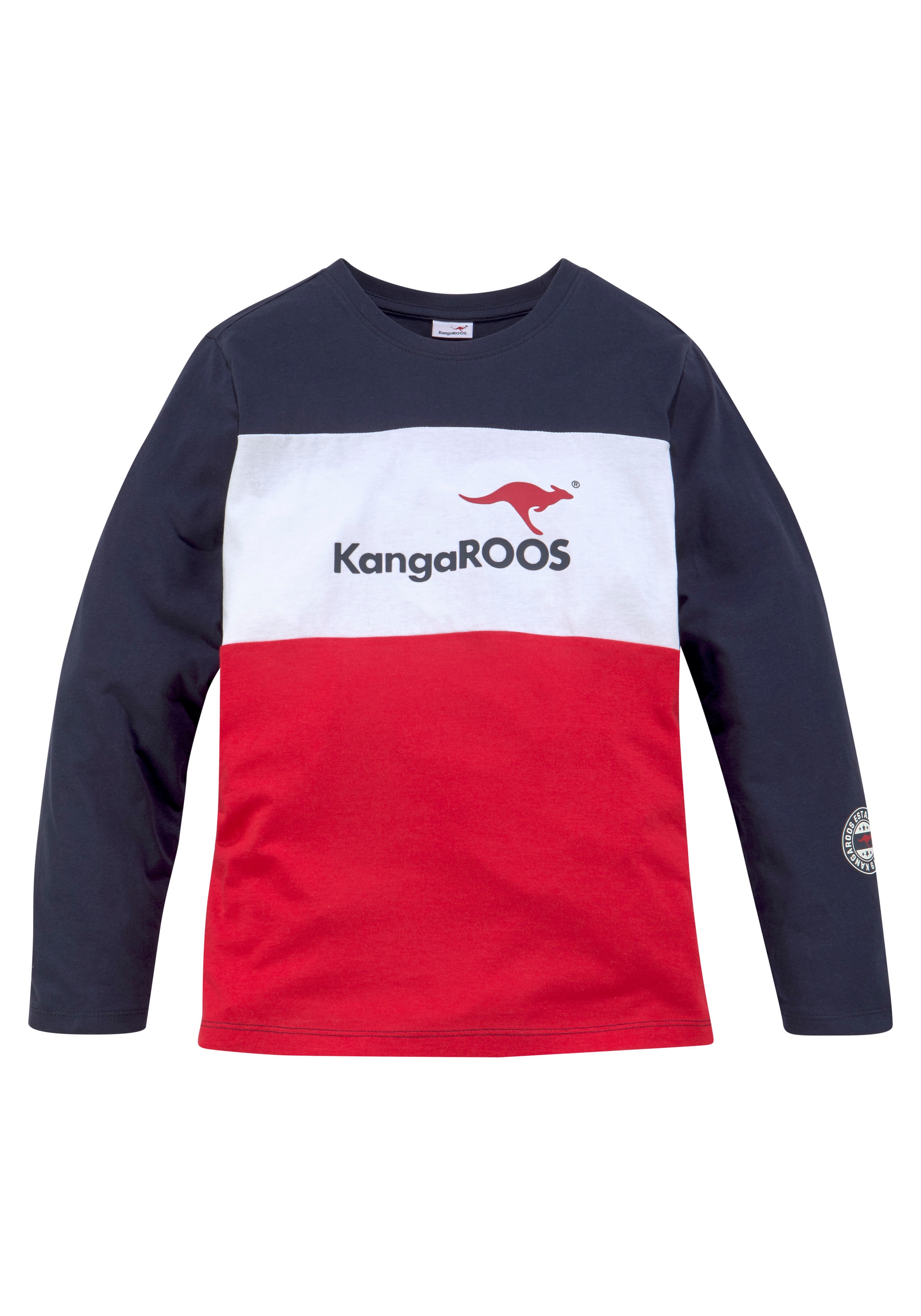✵ KangaROOS colorblocking online bestellen | Langarmshirt, Design Jelmoli-Versand im