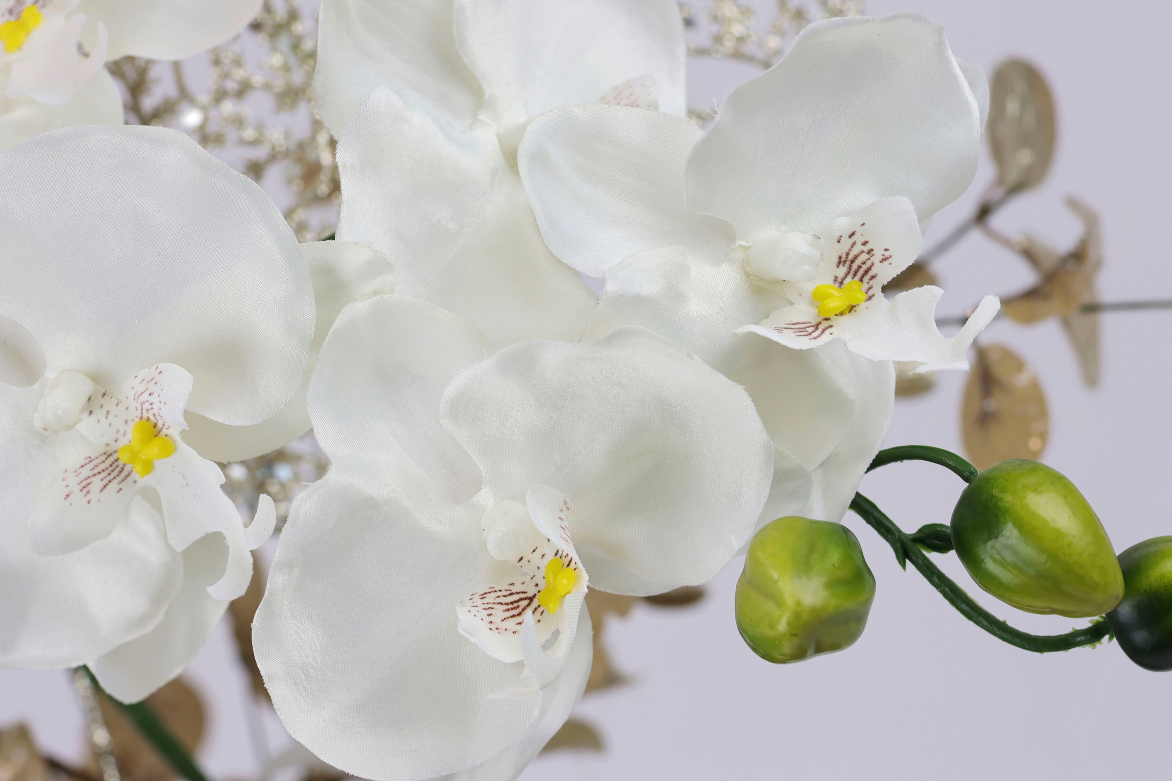I.GE.A. Winterliche Kunstblumen-Arrangement, Kunstpflanze Blumenensemble, online kaufen Jelmoli-Versand mit | Orchidee festliche Weihnachtsgesteck »Gesteck in Weihnachtdeko,«, Keramikvase