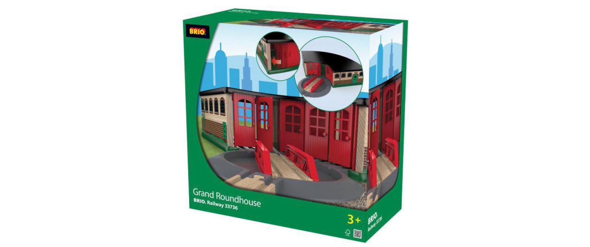 BRIO® Spielzeugeisenbahn-Gebäude »BRIO® WORLD Grosser Ringlokschuppen«