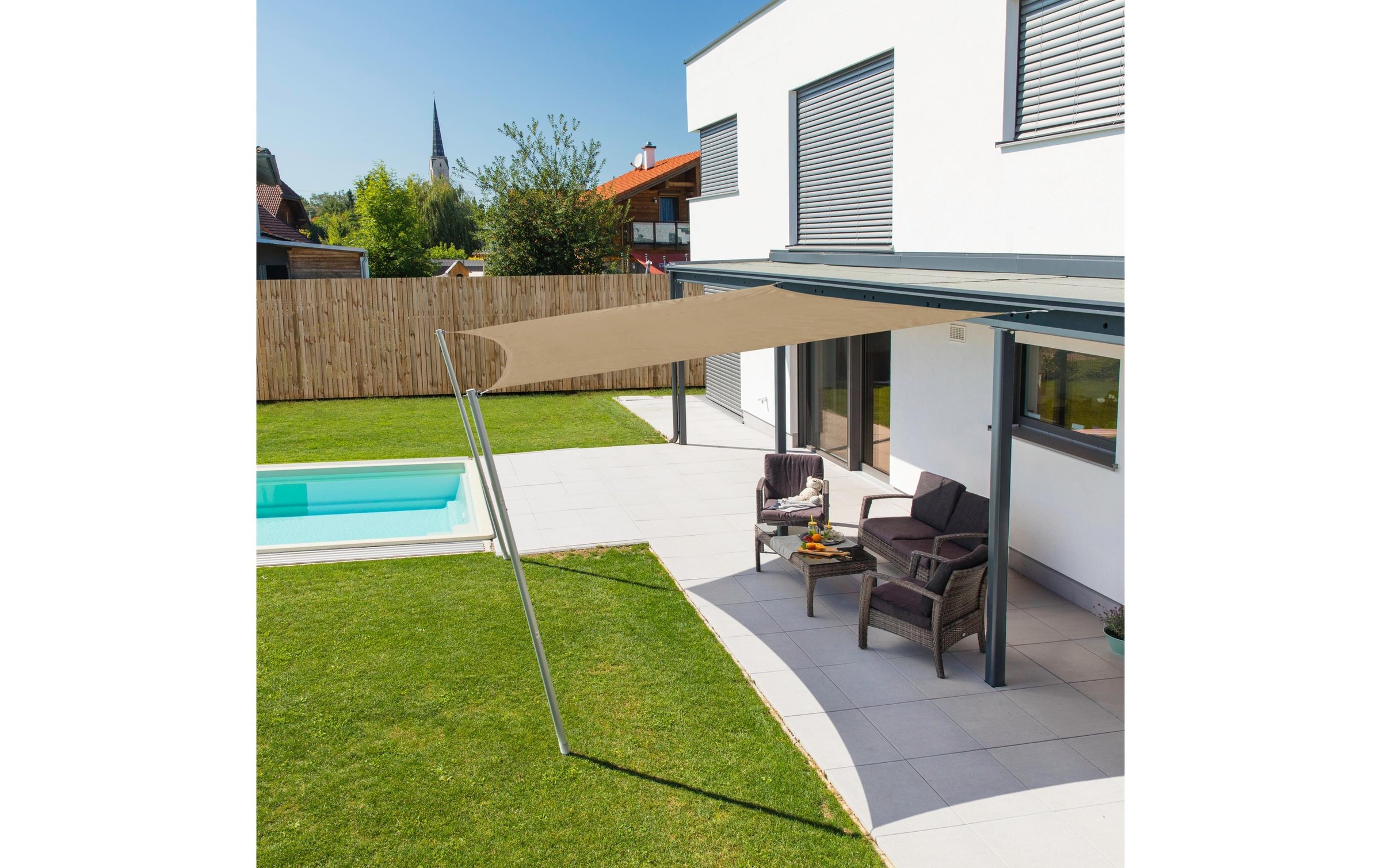 Windhager Sonnensegel »Sonnensegel Dreieck 5m, taupe«