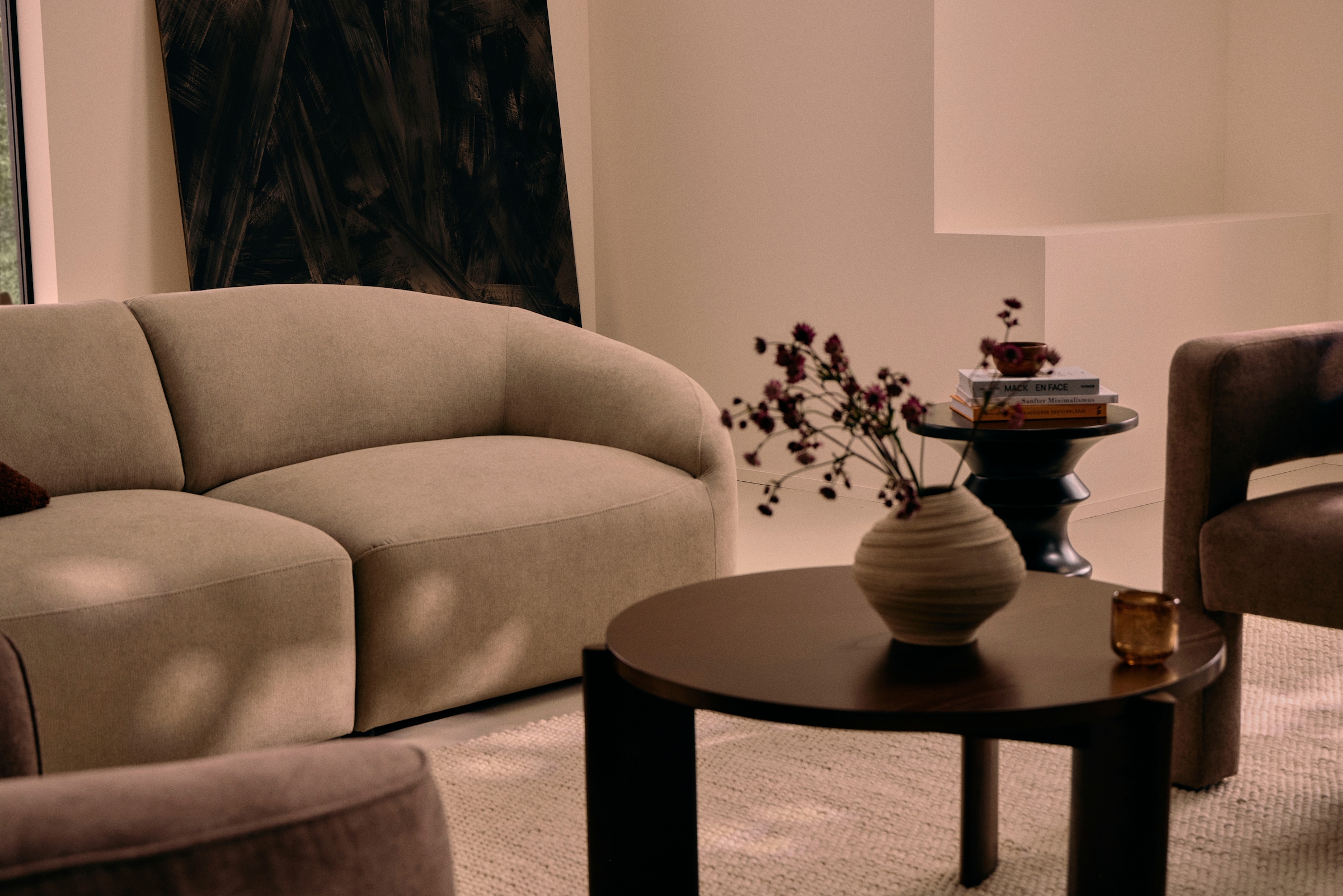 LeGer Home by Lena Gercke Big-Sofa »YANI, Designersofa, organische Form, Masse B/T/H: 240/64/81 cm«, mit Wellenunterfederung, auch in Bouclé, passend zur Serie