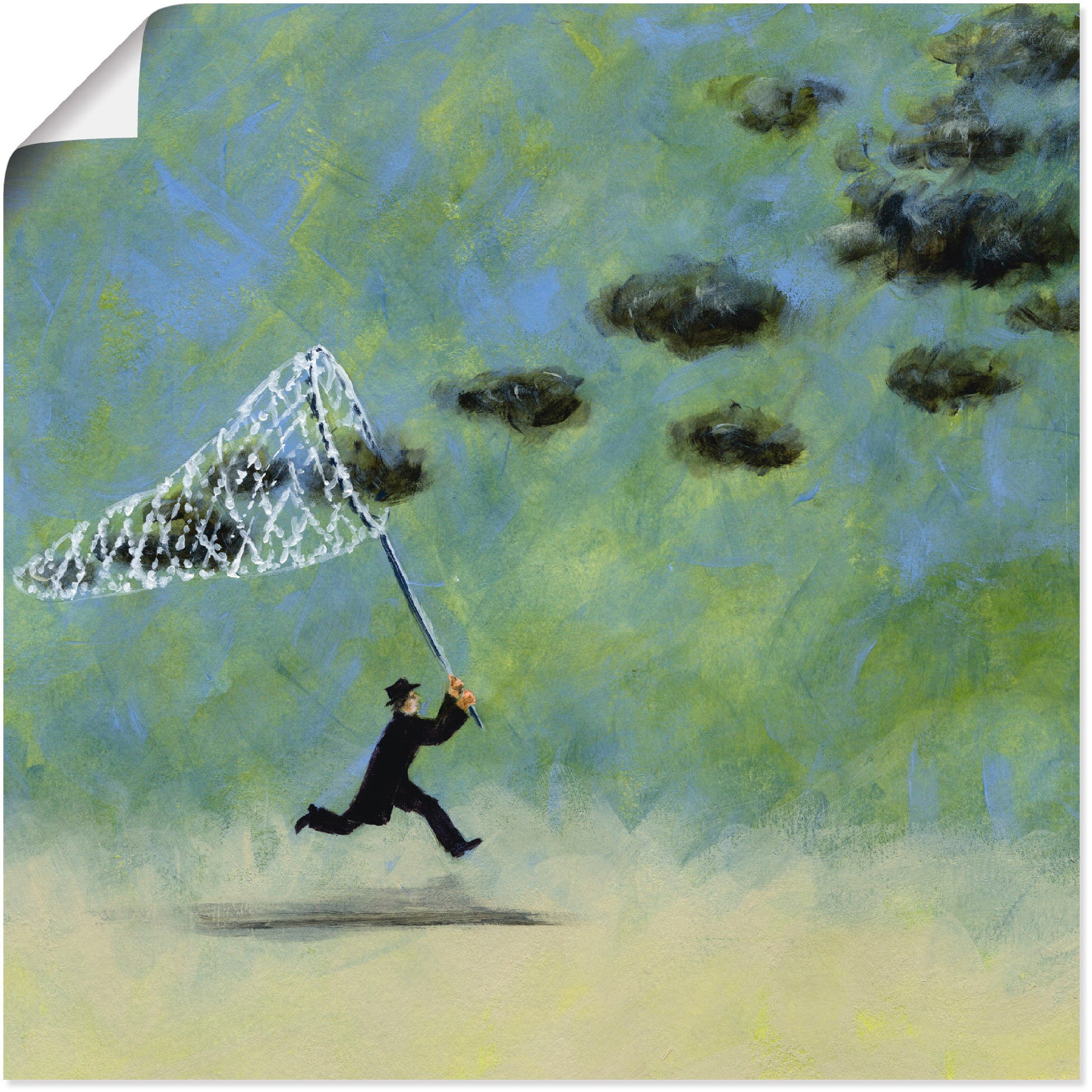 Artland Wandbild »Wolkenfänger«, Mann, (1 St.), als Leinwandbild,  Wandaufkleber oder Poster in versch. Grössen online bestellen |  Jelmoli-Versand